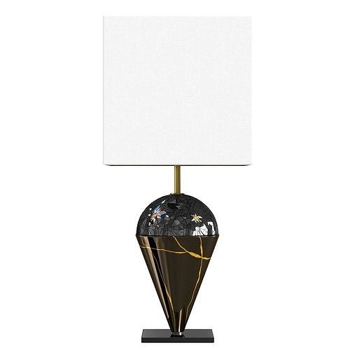 Serena Luxury Mosaic Magia Table Lamp 3D model