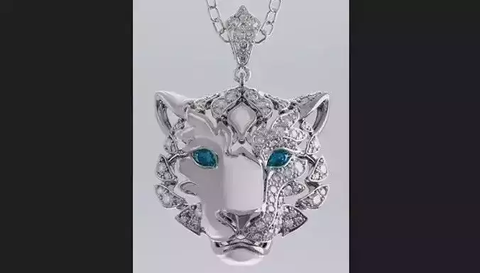 Tiger gold pendant jewelry  animal pendants