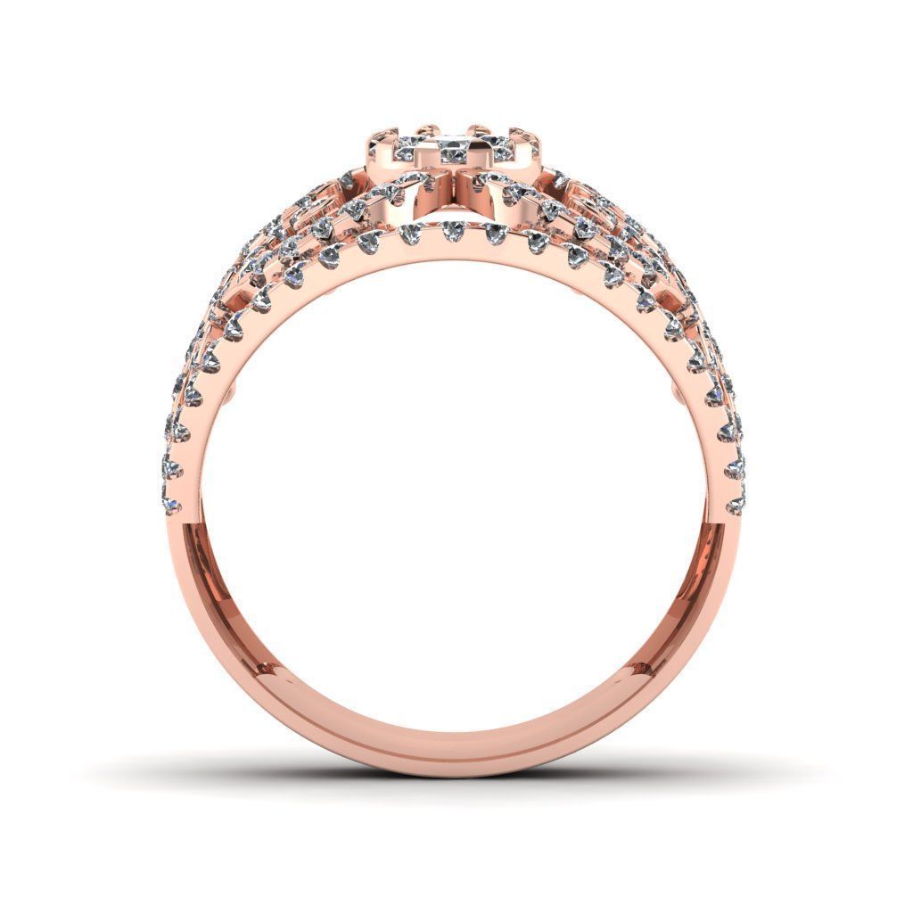 Jewelry 3D Models with render and 3dm stl -R-60 3D print model_5