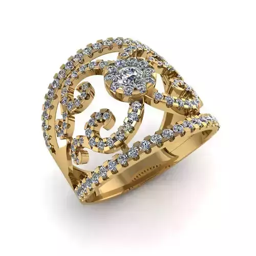 Jewelry 3D Models with render and 3dm  stl -R-60