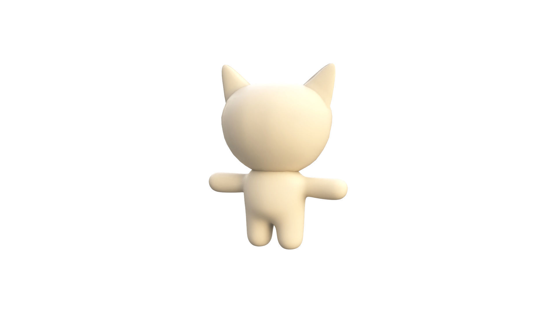 Character002 Chubby Cat  Low-poly 3D model_13