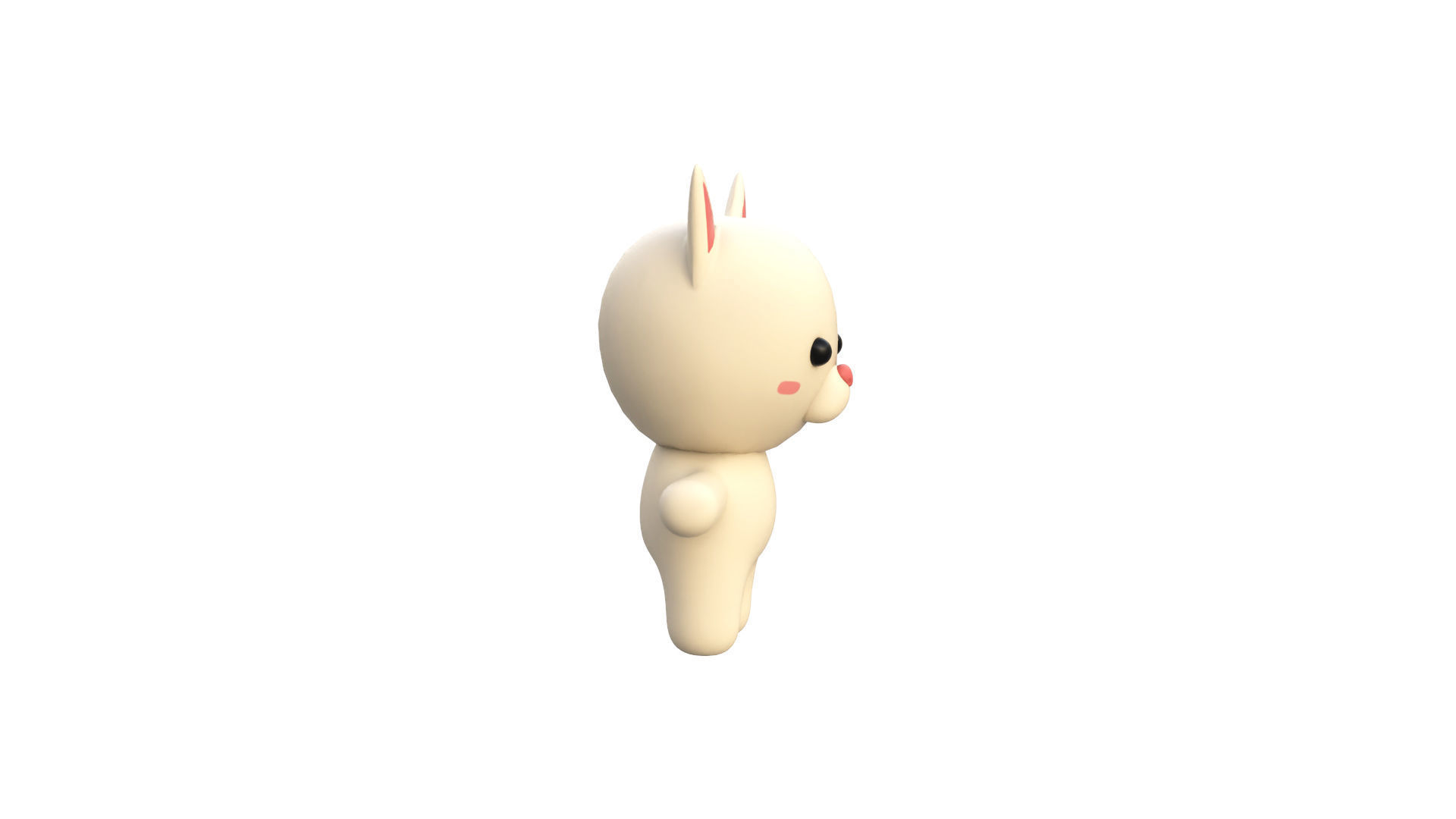 Character002 Chubby Cat  Low-poly 3D model_6