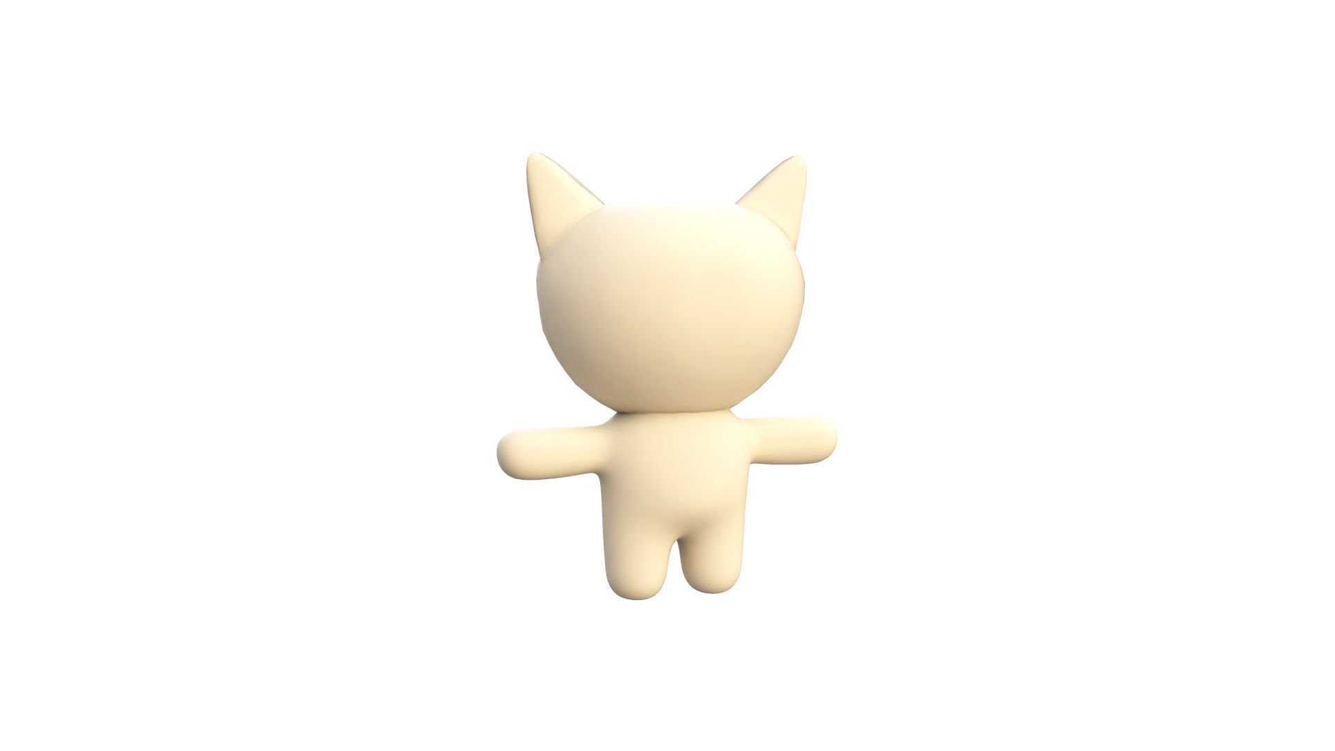 Character002 Chubby Cat  Low-poly 3D model_15