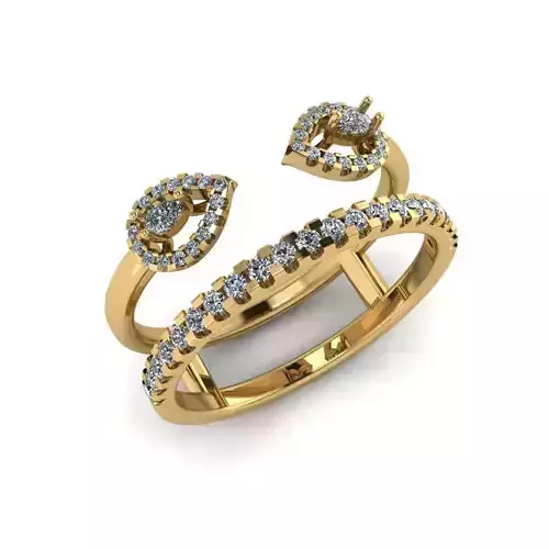 Jewelry 3D Models with render and 3dm  stl -R-61