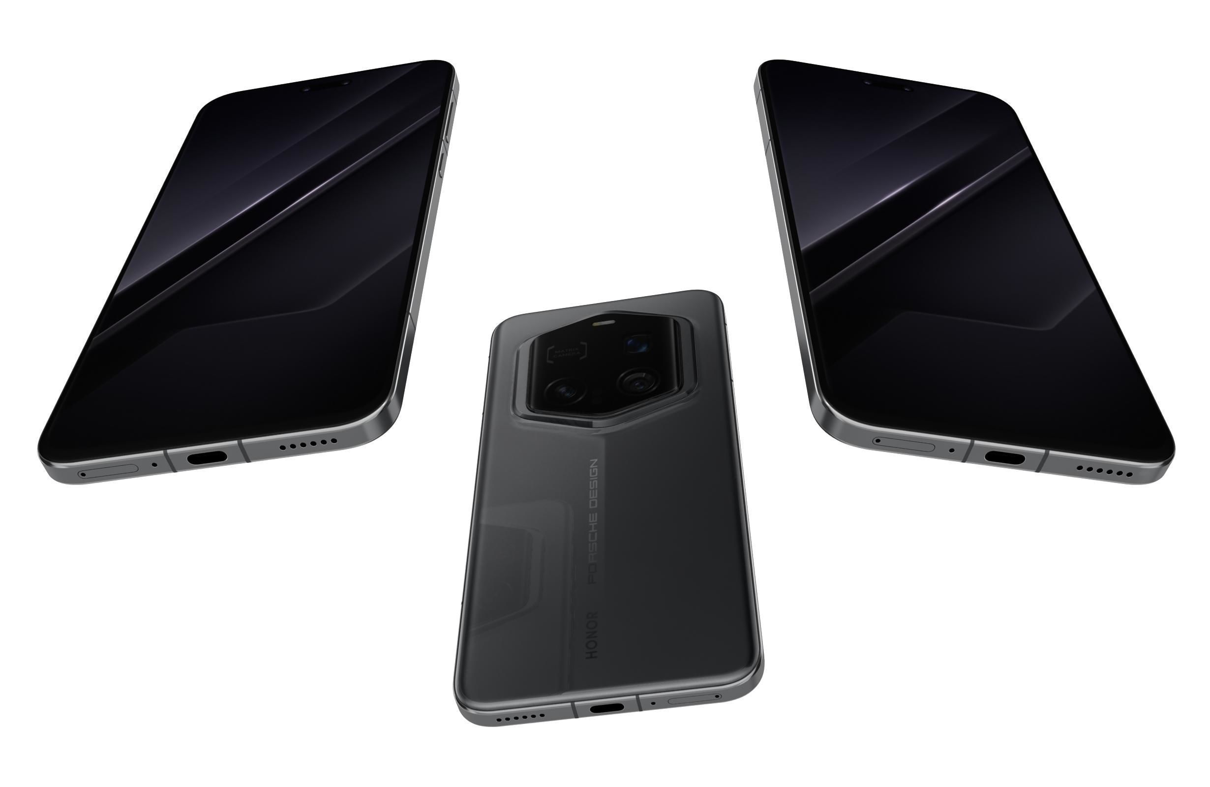 Honor Magic7 RSR Porsche Design Gray 3D model_1