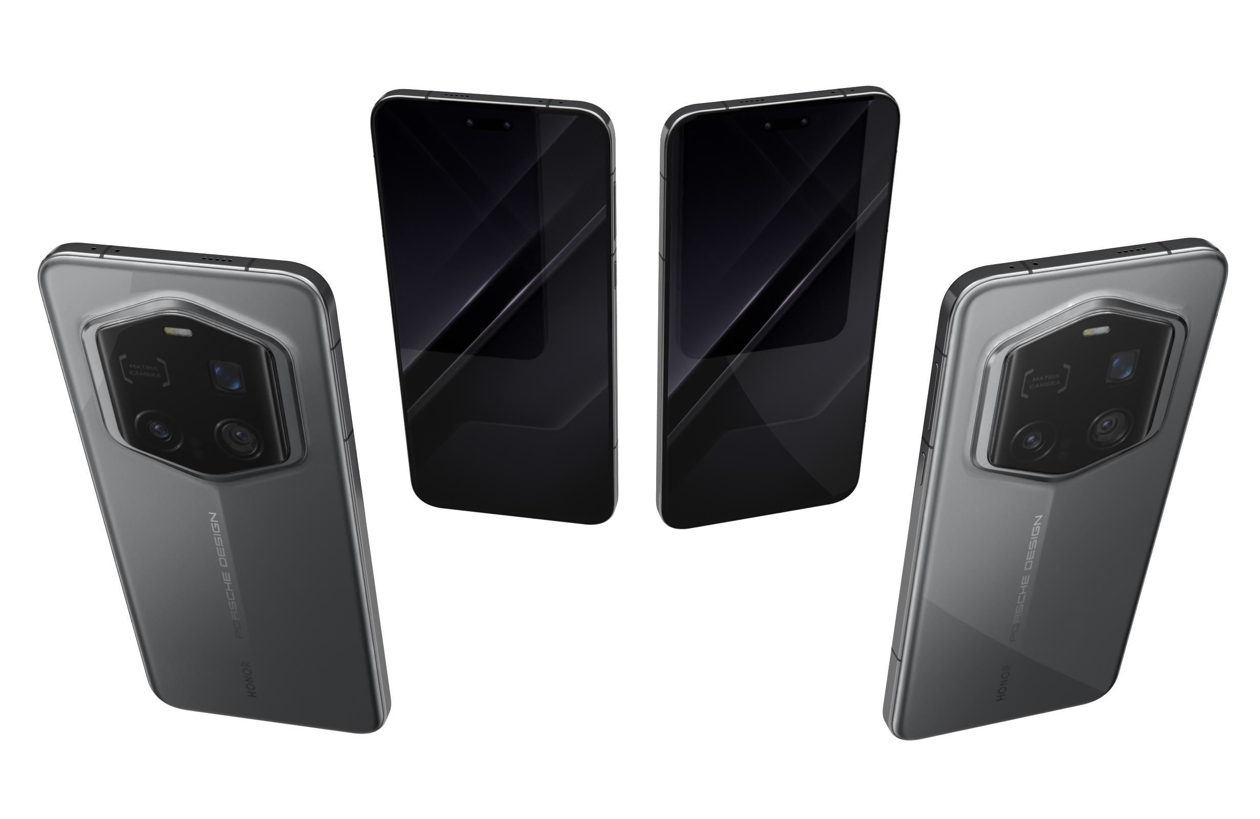 Honor Magic7 RSR Porsche Design Gray 3D model_5