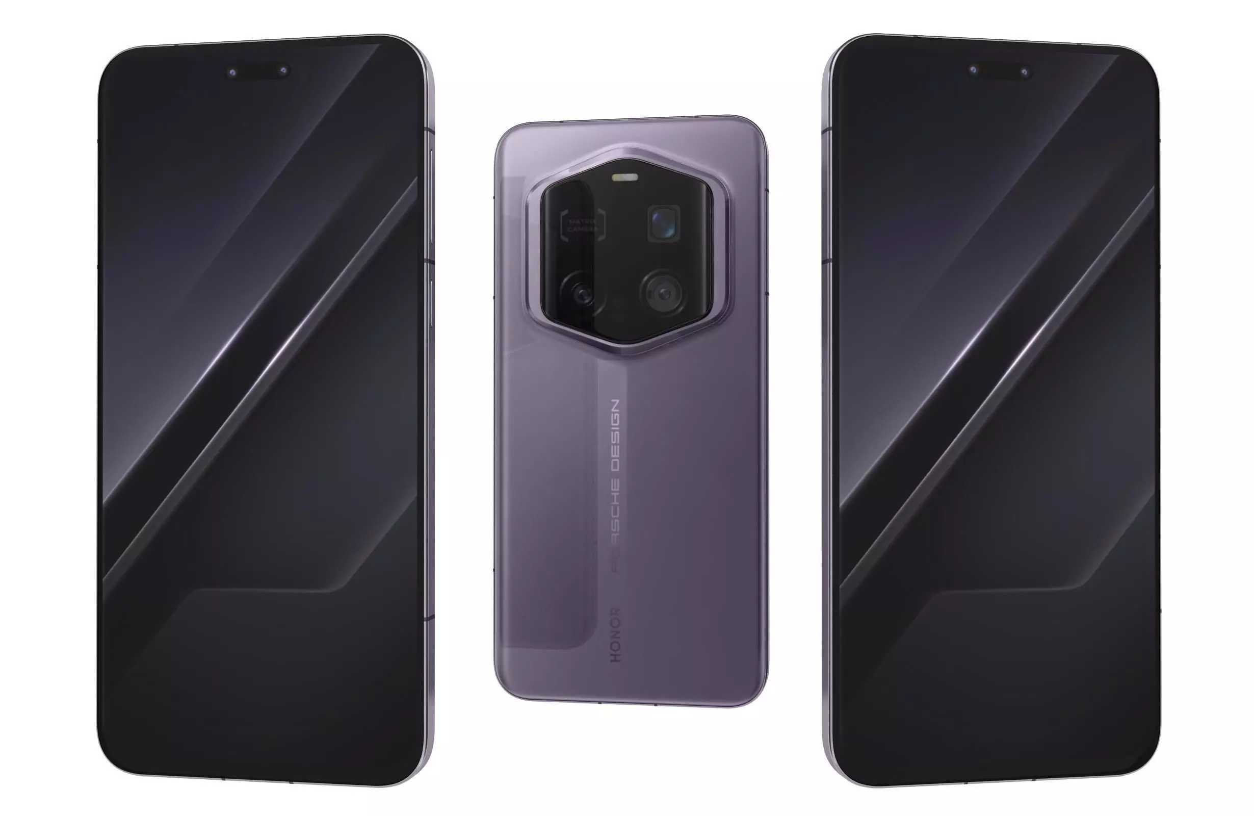 Honor Magic7 RSR Porsche Design Purple 3D model_0