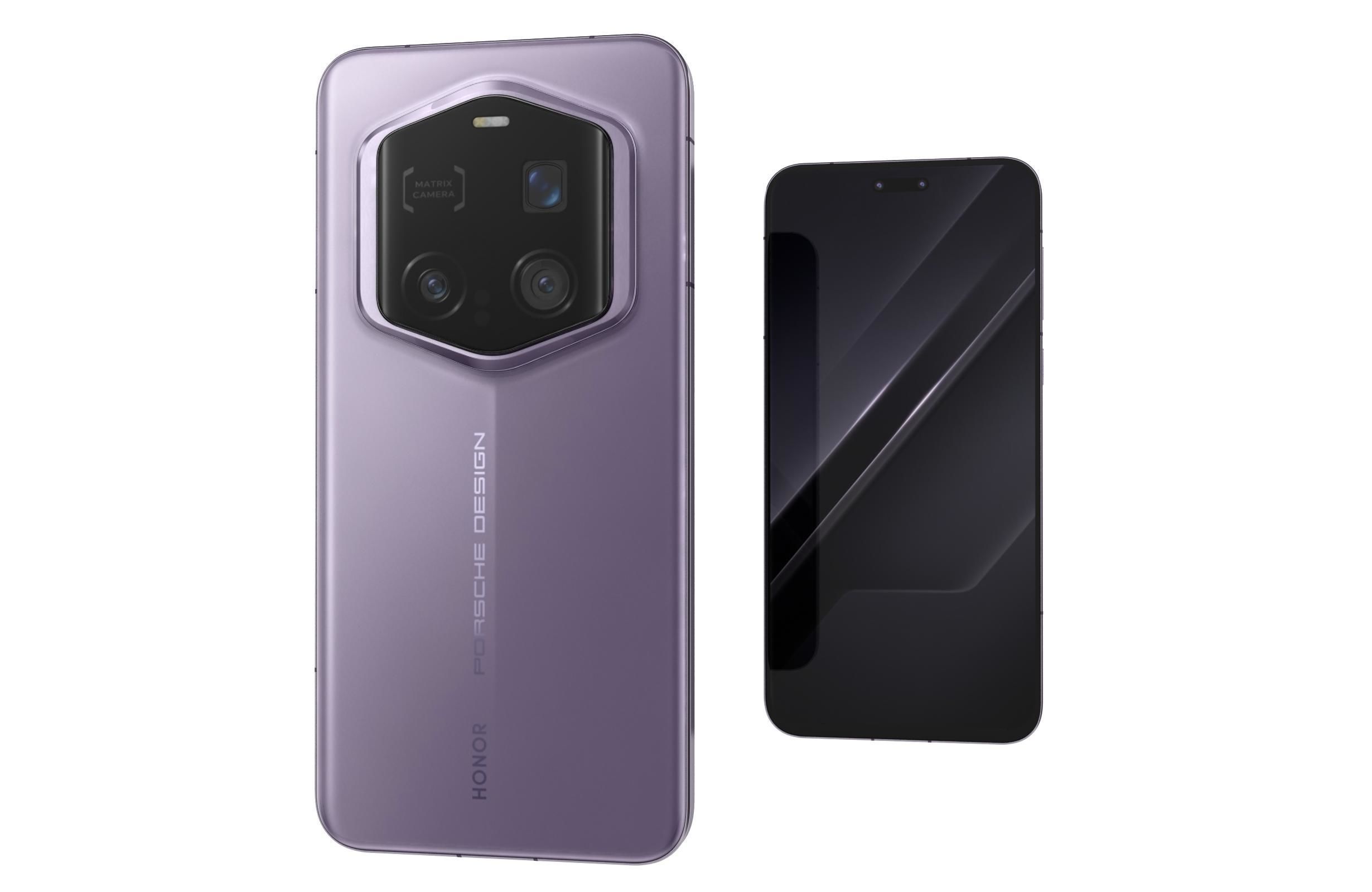 Honor Magic7 RSR Porsche Design Purple 3D model_4