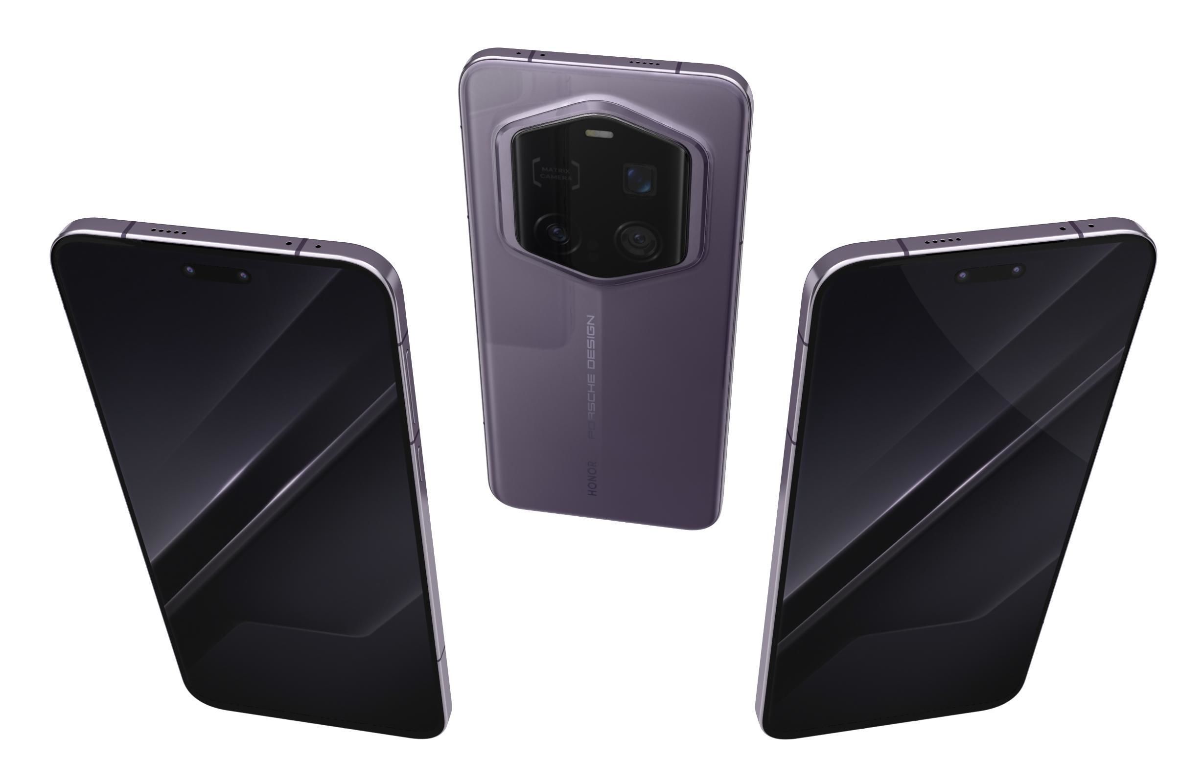 Honor Magic7 RSR Porsche Design Purple 3D model_6