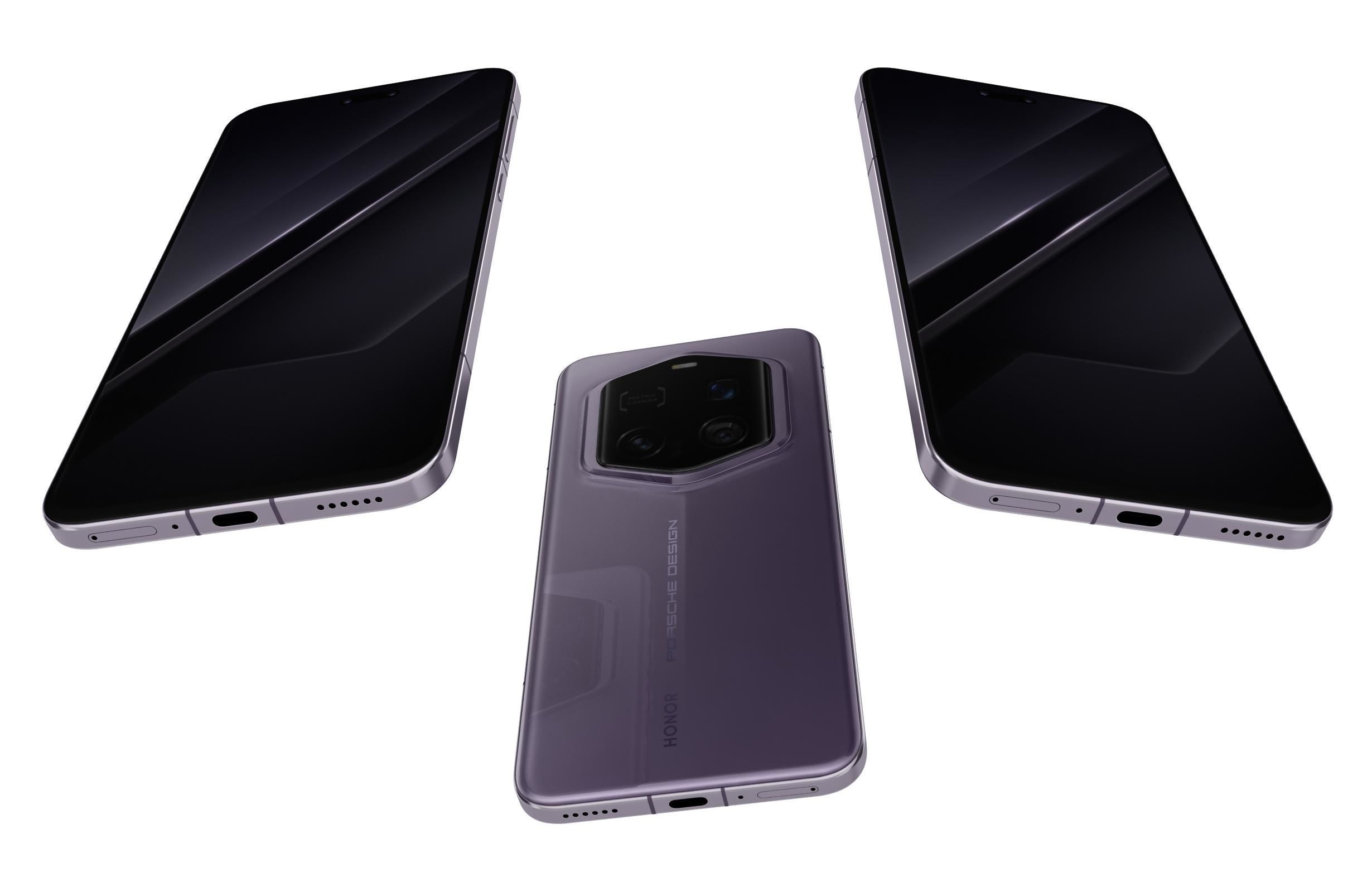 Honor Magic7 RSR Porsche Design Purple 3D model_8