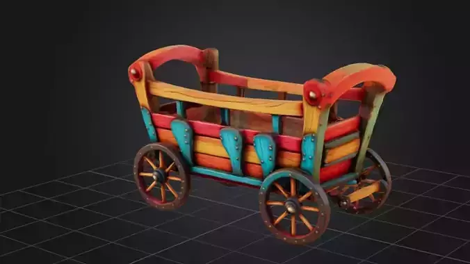 Wooden Cart 