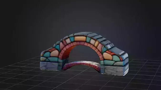 Stylized Arch Bridge 