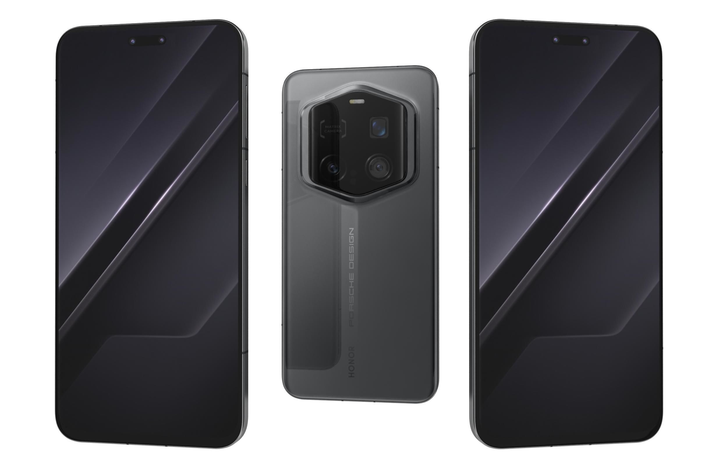 Honor Magic7 RSR Porsche Design Gray And Purple 3D model_10