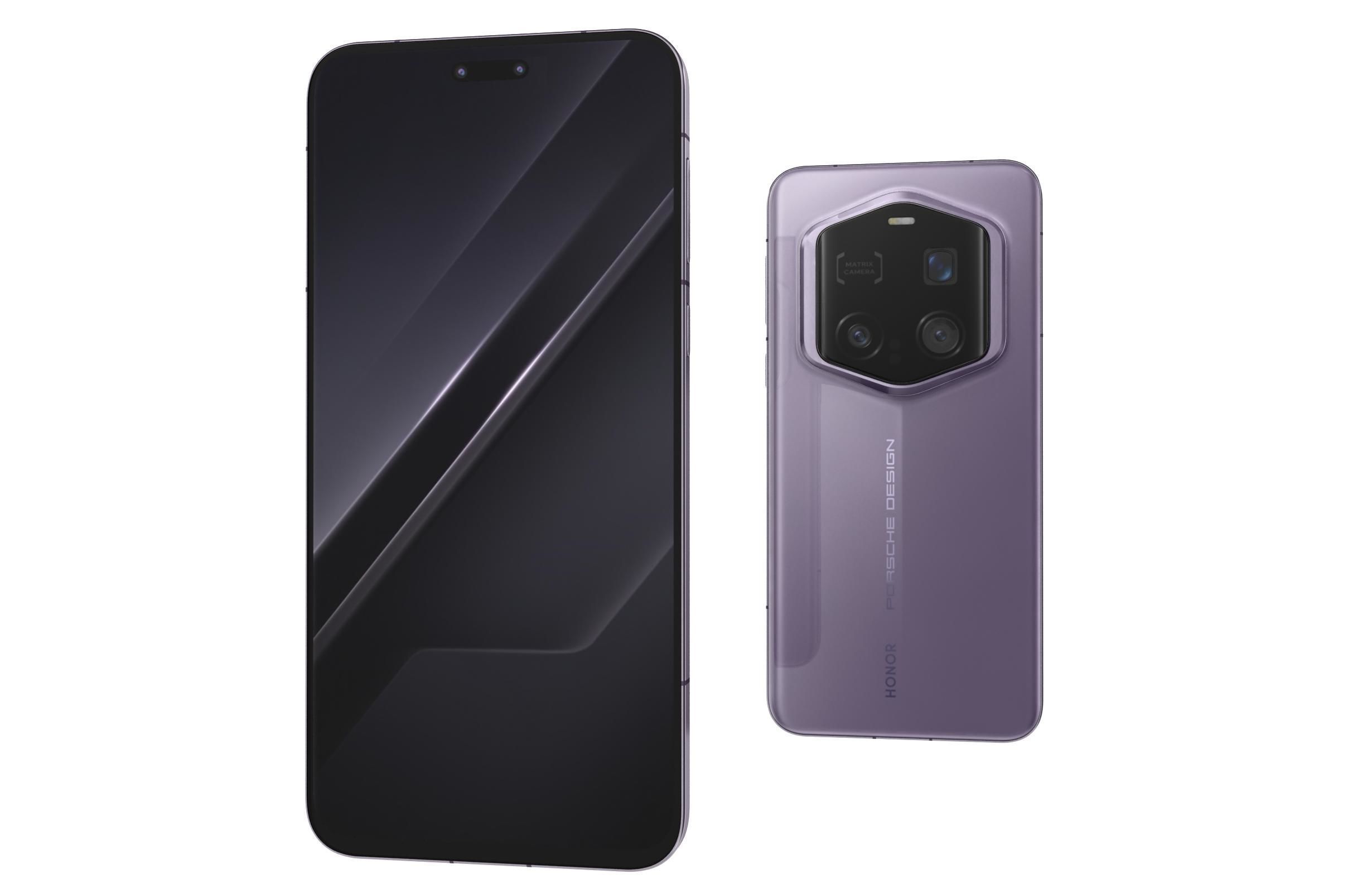 Honor Magic7 RSR Porsche Design Gray And Purple 3D model_5