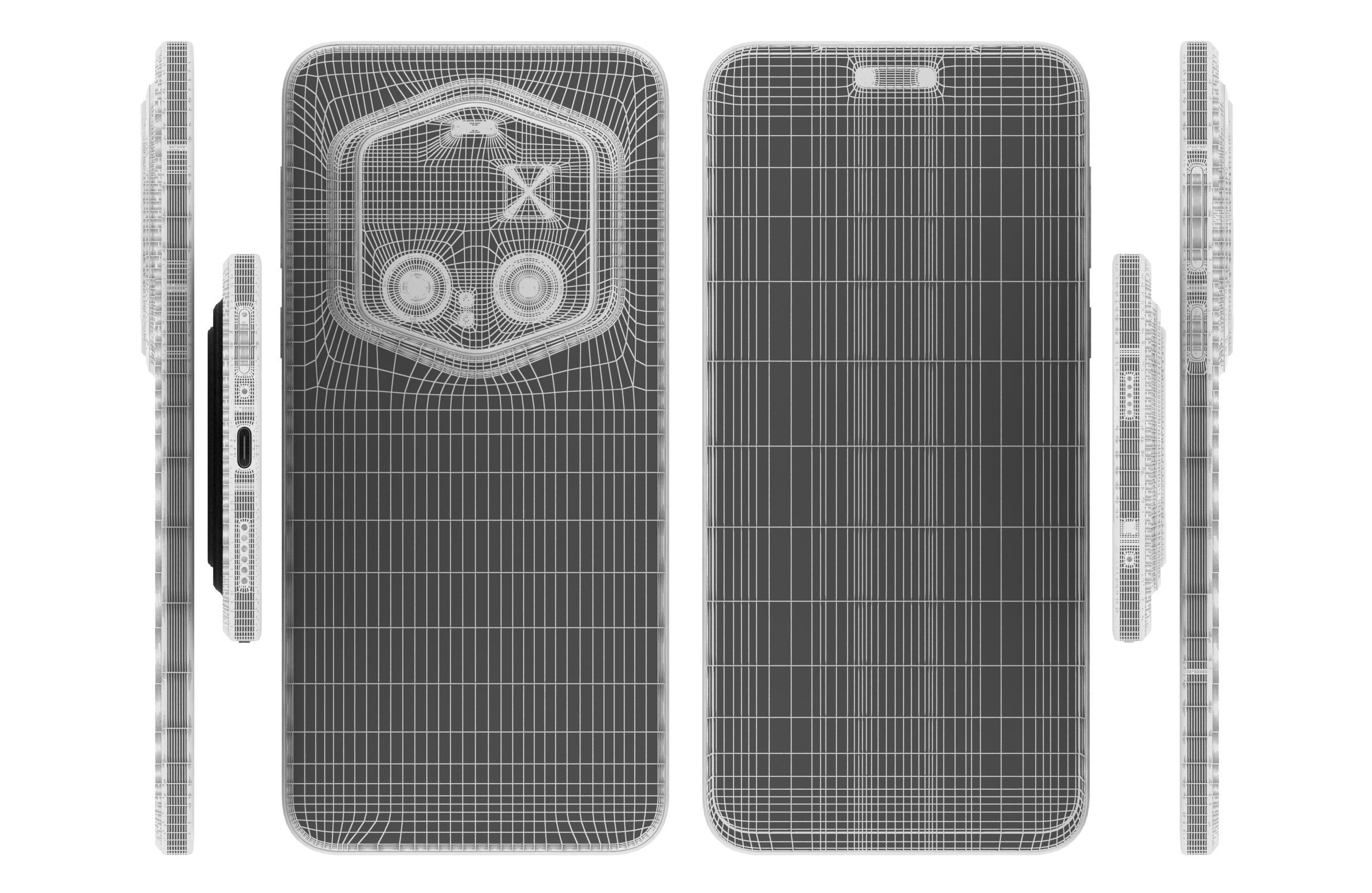 Honor Magic7 RSR Porsche Design Gray And Purple 3D model_22