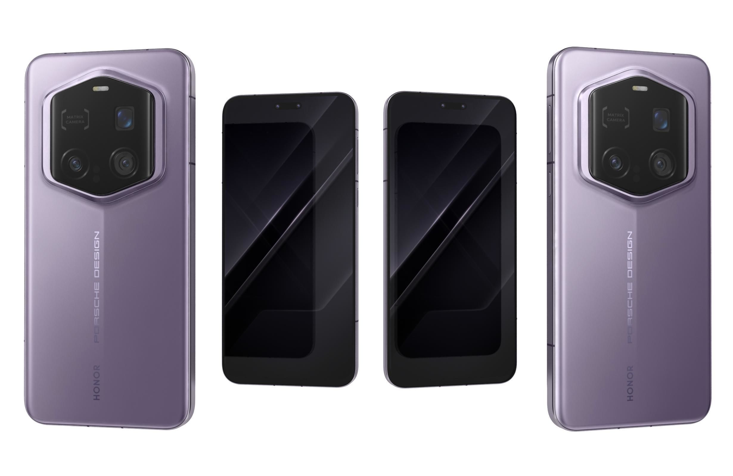 Honor Magic7 RSR Porsche Design Gray And Purple 3D model_9