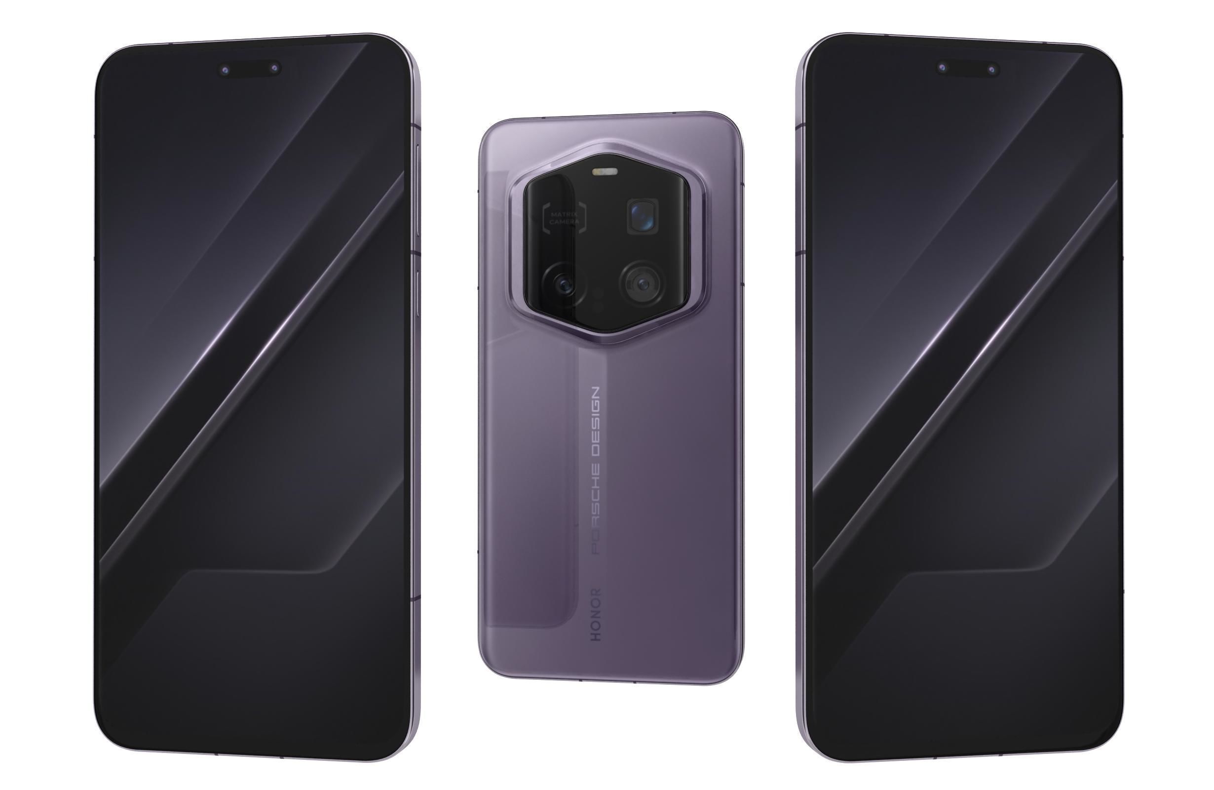 Honor Magic7 RSR Porsche Design Gray And Purple 3D model_1