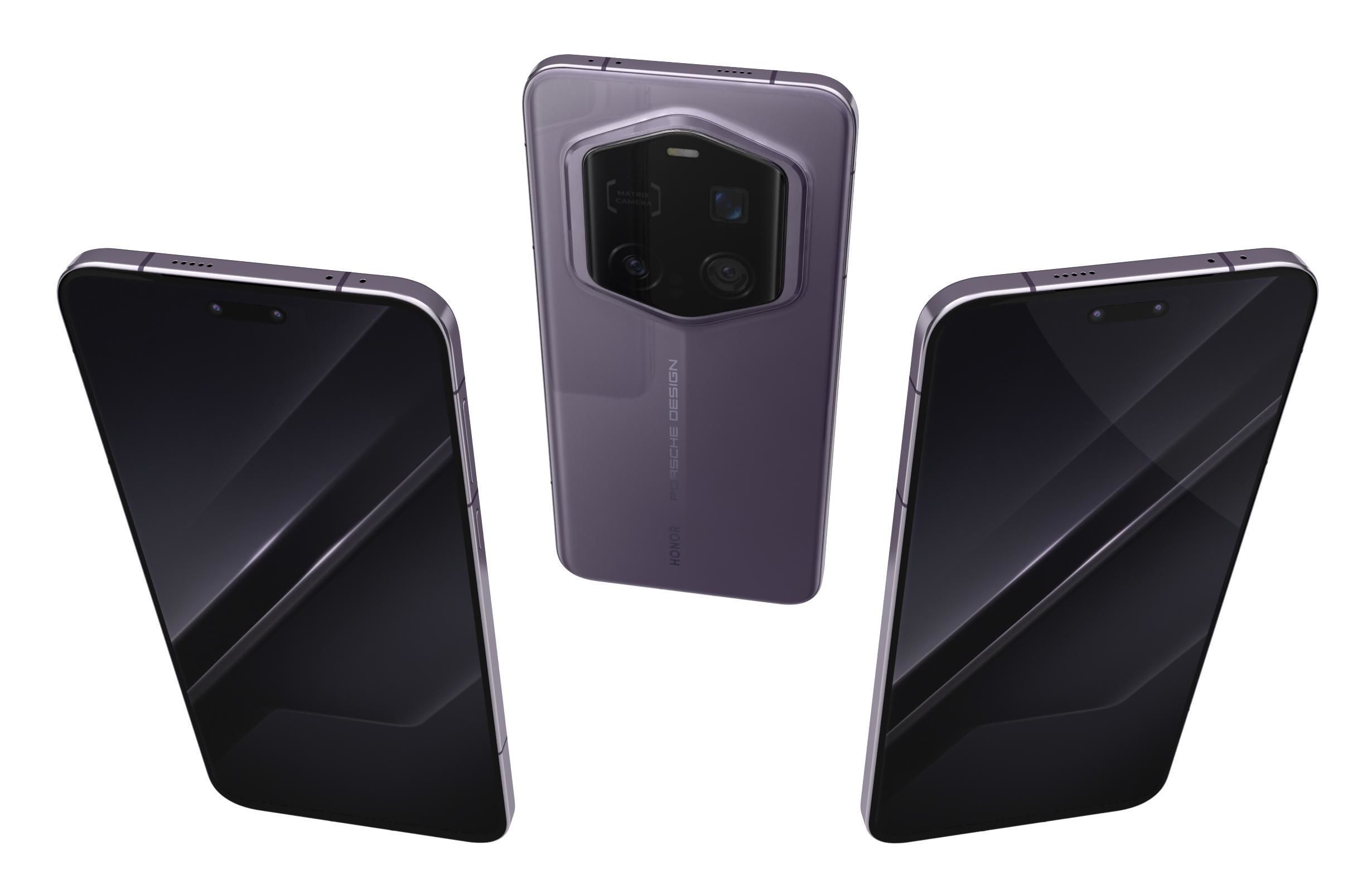 Honor Magic7 RSR Porsche Design Gray And Purple 3D model_19