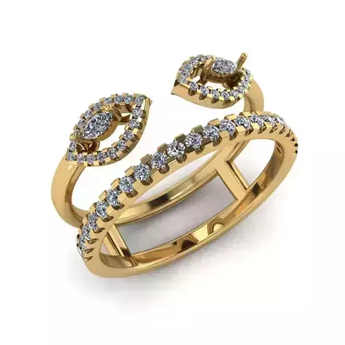 Jewelry 3D Models with render and 3dm  stl -R-62 -2