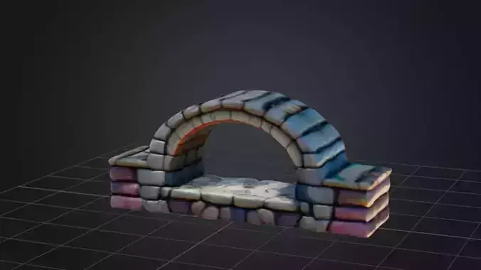 Stylized Arch Bridge 