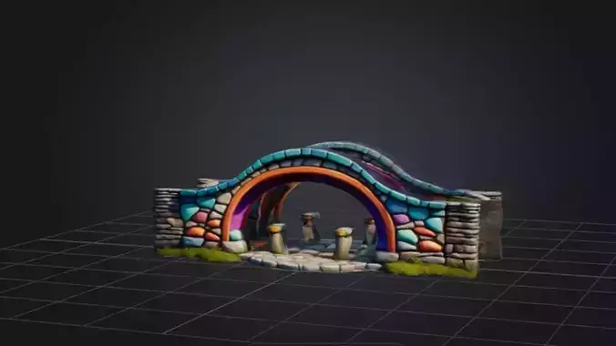 Stylized Arch Bridge 5