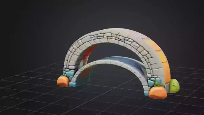 Stylized Arch Bridge 