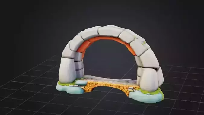 Stylized Arch Bridge