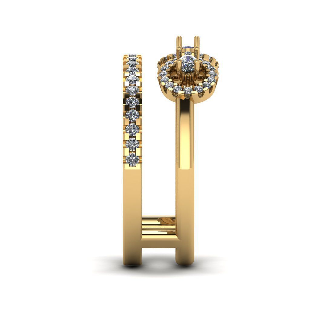 Jewelry 3D Models with render and 3dm stl -R-63 -3 3D print model_9