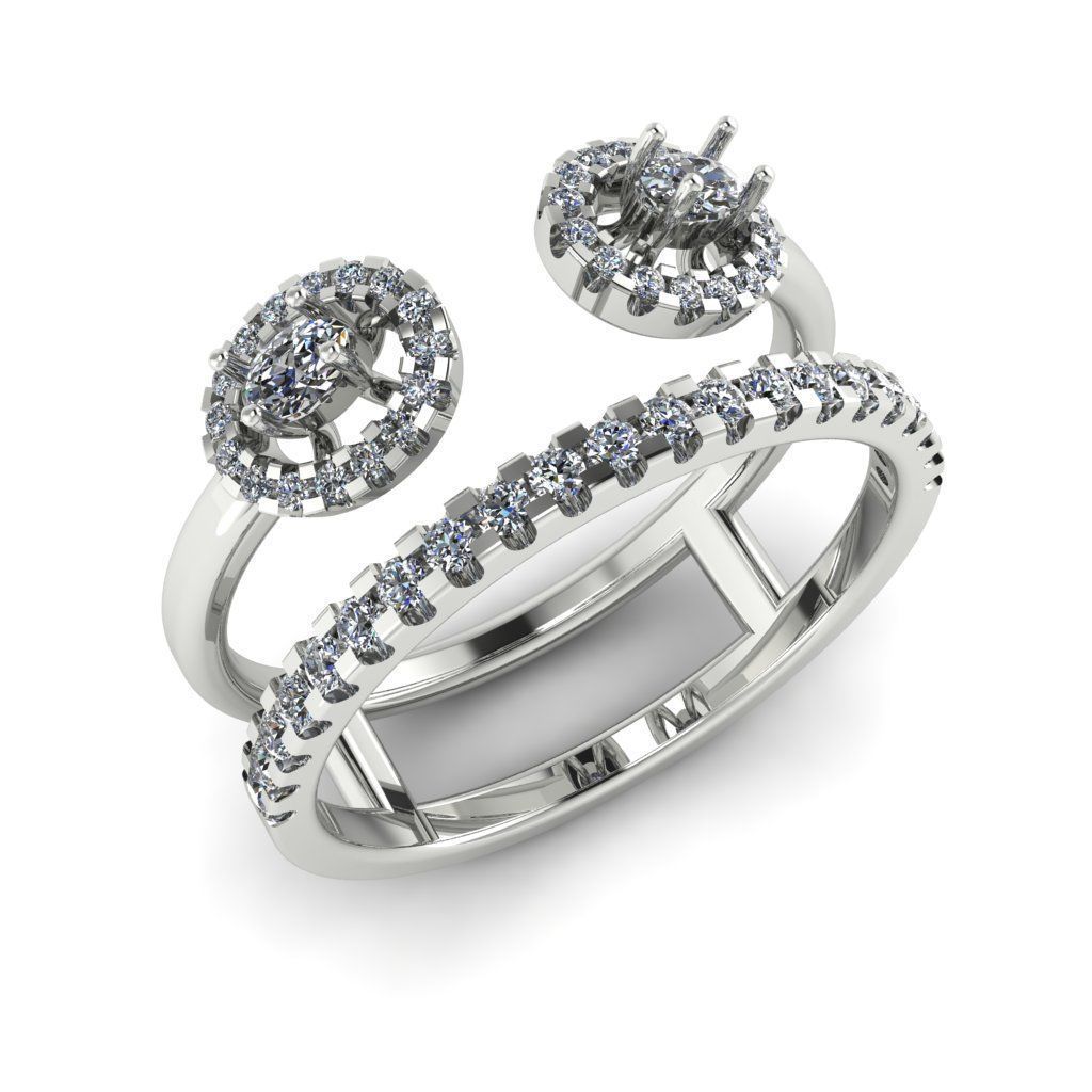 Jewelry 3D Models with render and 3dm stl -R-63 -3 3D print model_2