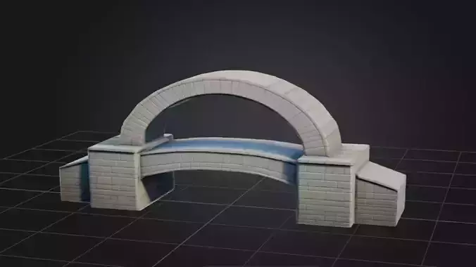 Concrete Block Bridge 