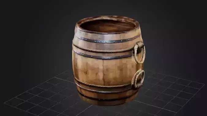 Wooden Old Barrel