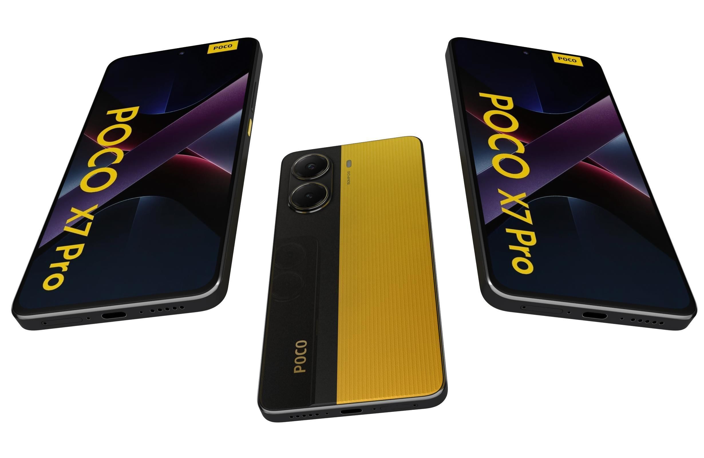 Xiaomi Poco X7 Pro 5G All Colors 3D model_12