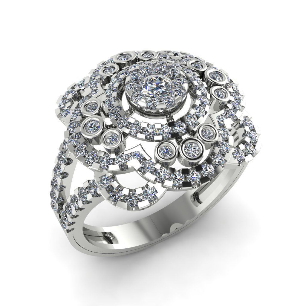 Jewelry 3D Models with render and 3dm stl -R-70 3D print model_2