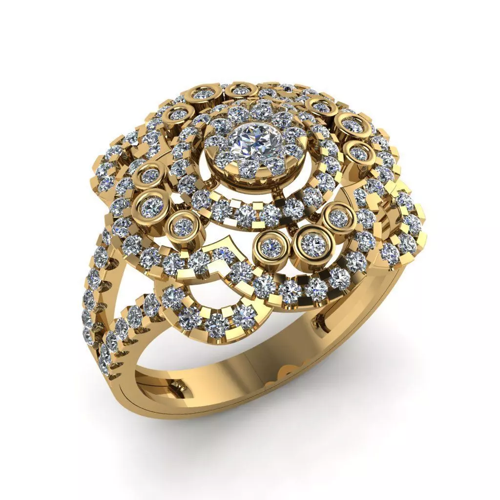 Jewelry 3D Models with render and 3dm stl -R-70 3D print model_0