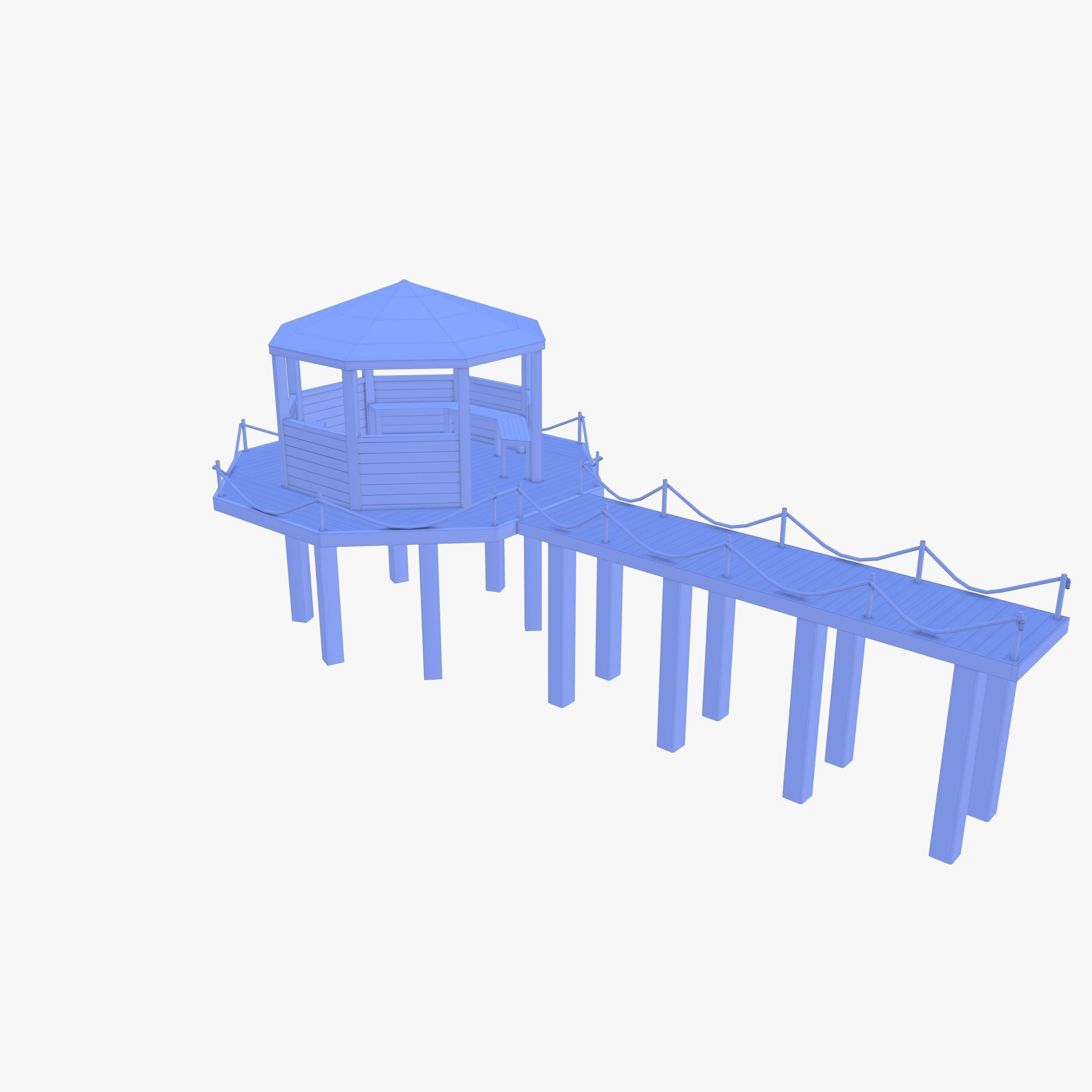 Pontoon dock V4 3D model_23