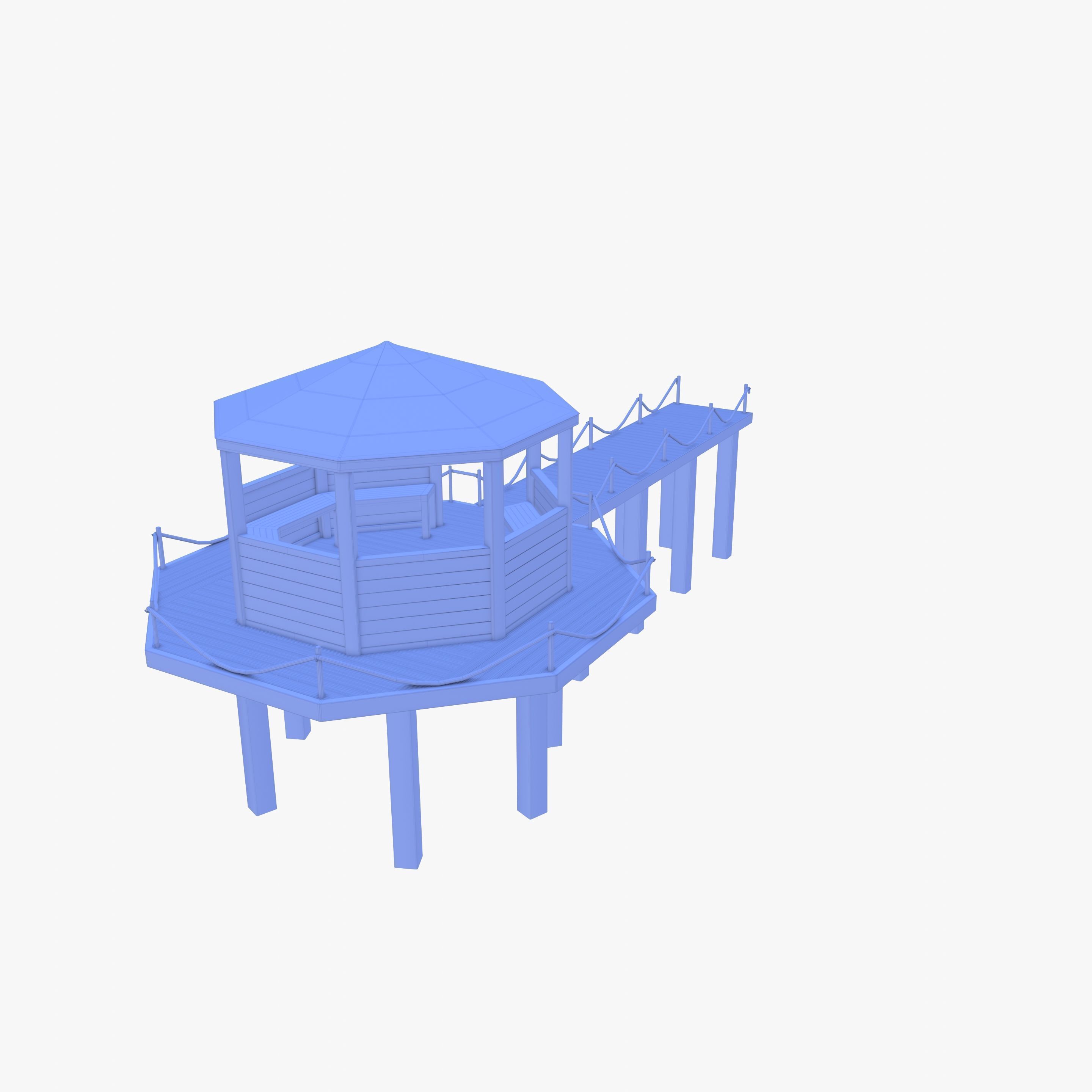 Pontoon dock V4 3D model_15
