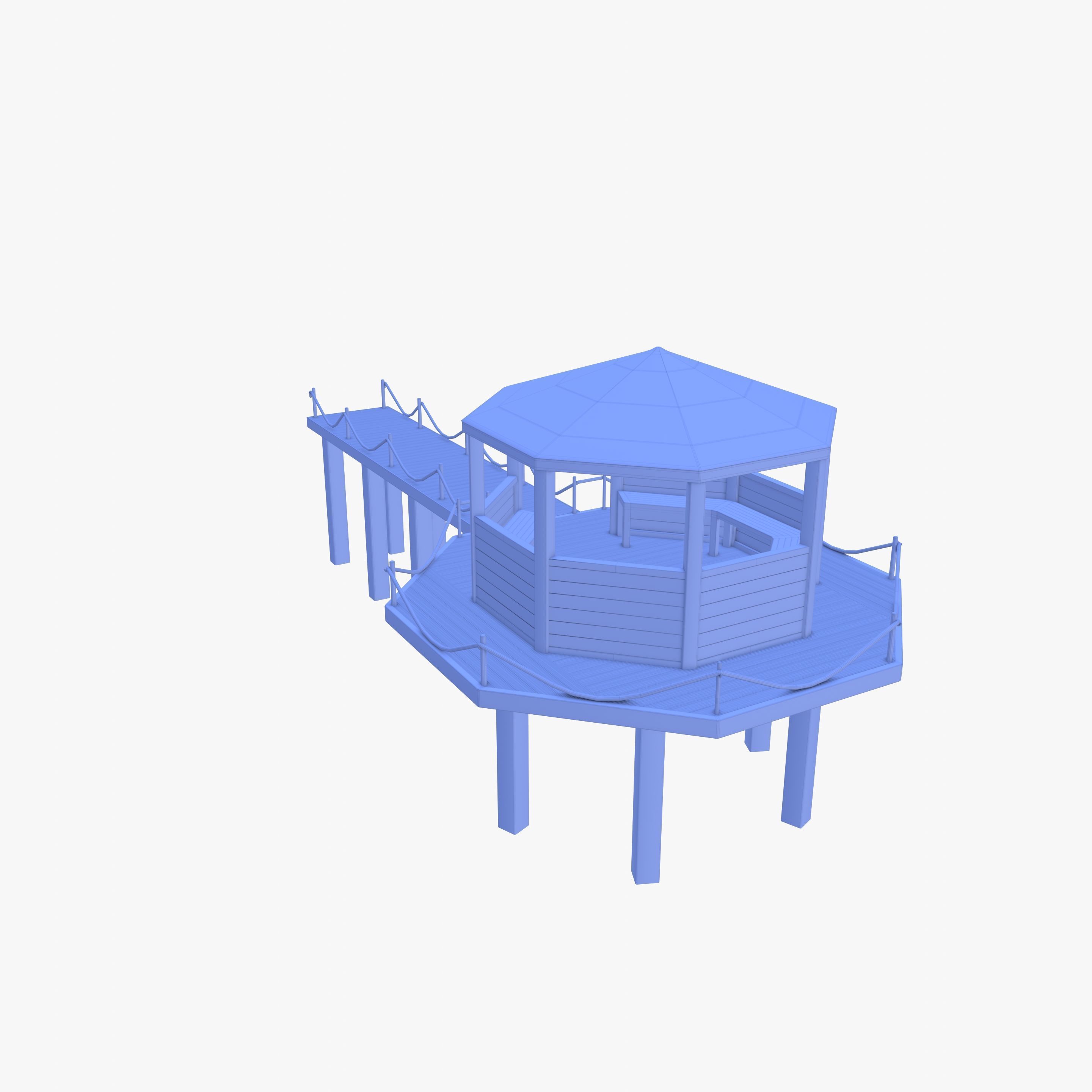 Pontoon dock V4 3D model_20