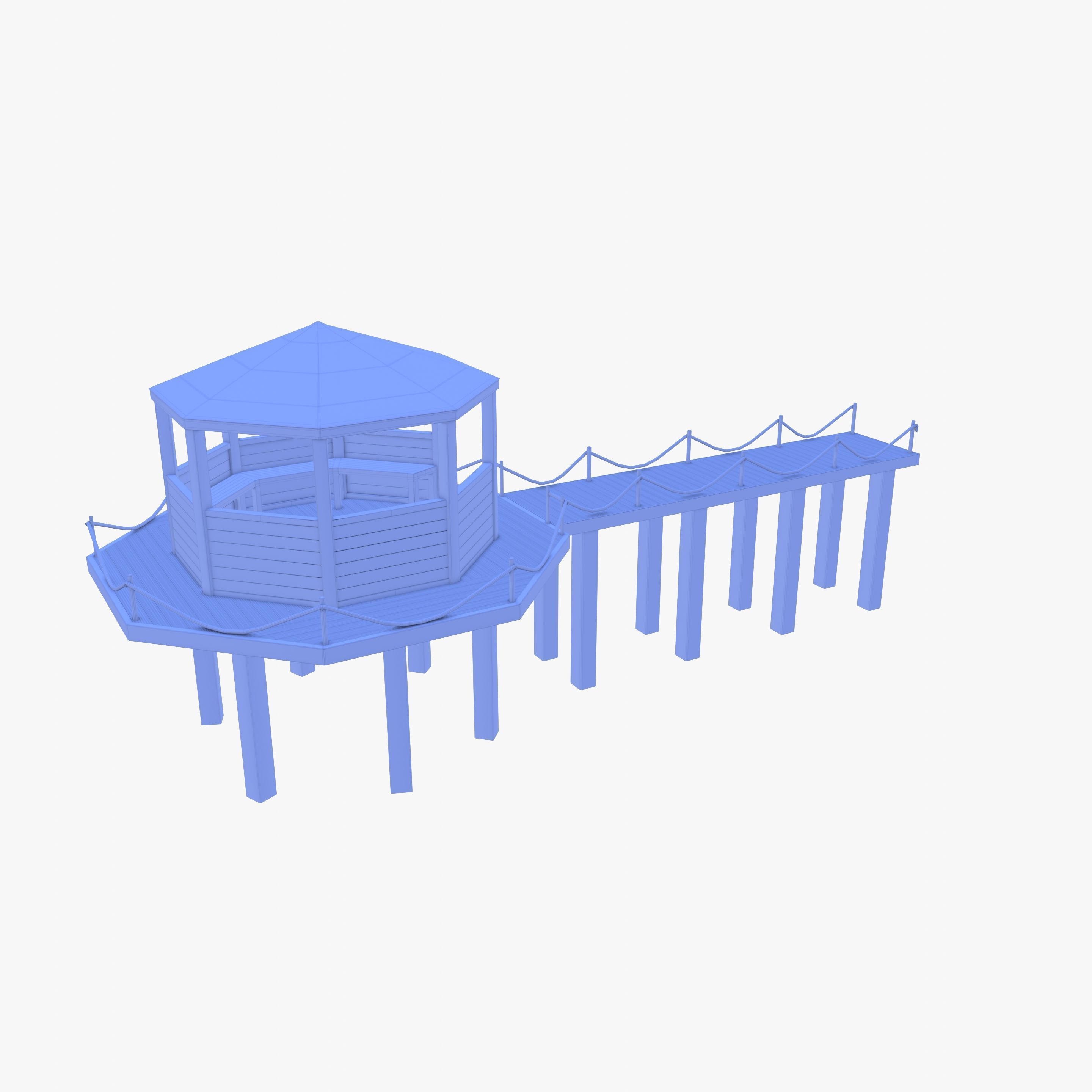 Pontoon dock V4 3D model_18