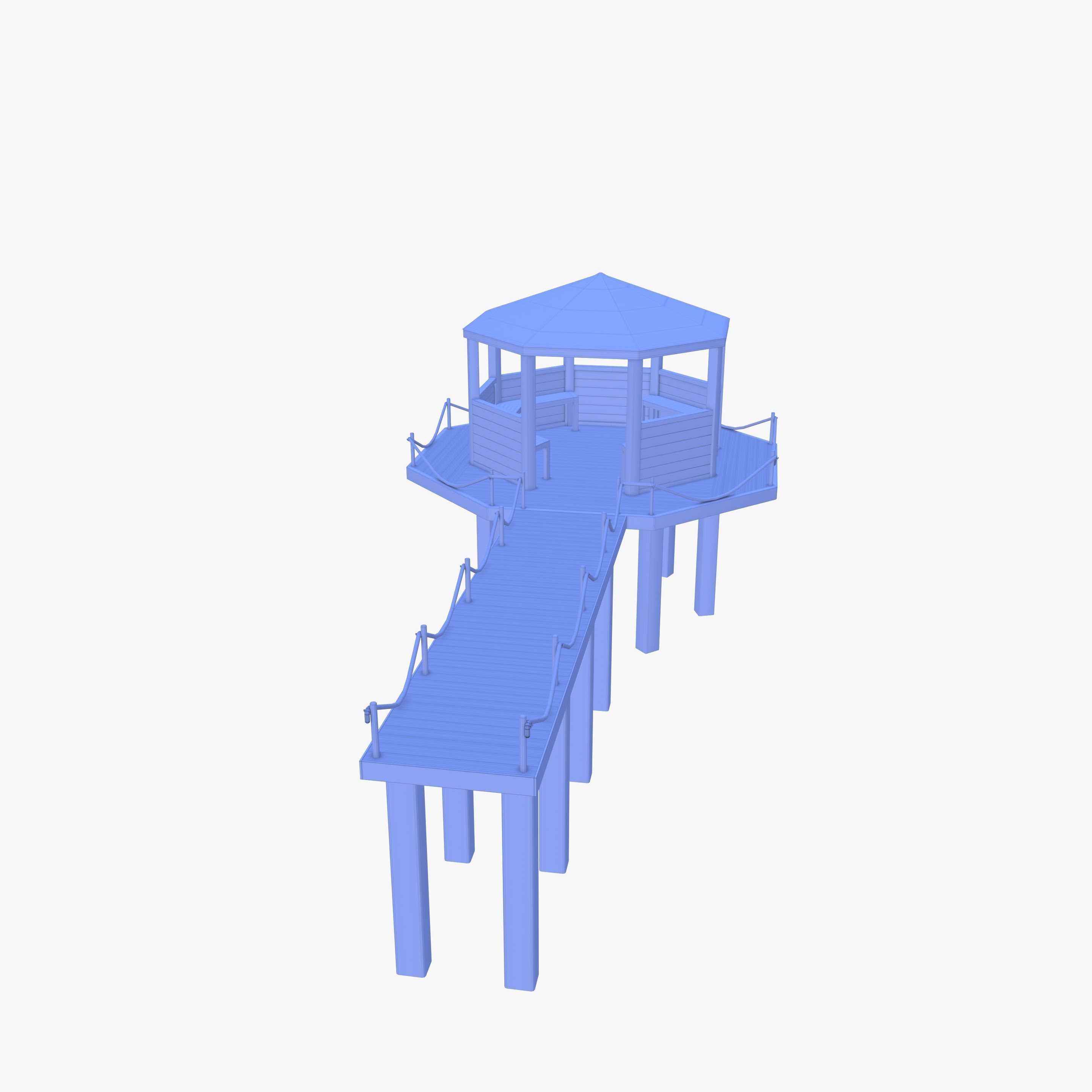 Pontoon dock V4 3D model_24