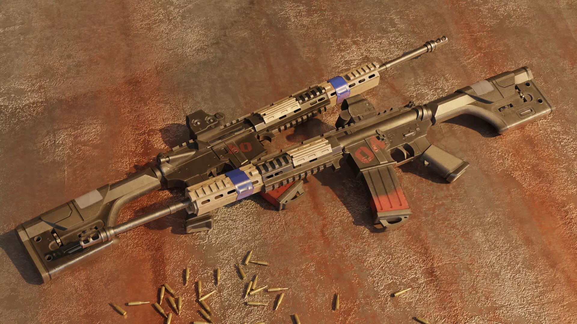 C18 Rifle Low-Poly 3D Model Low-poly 3D model_0