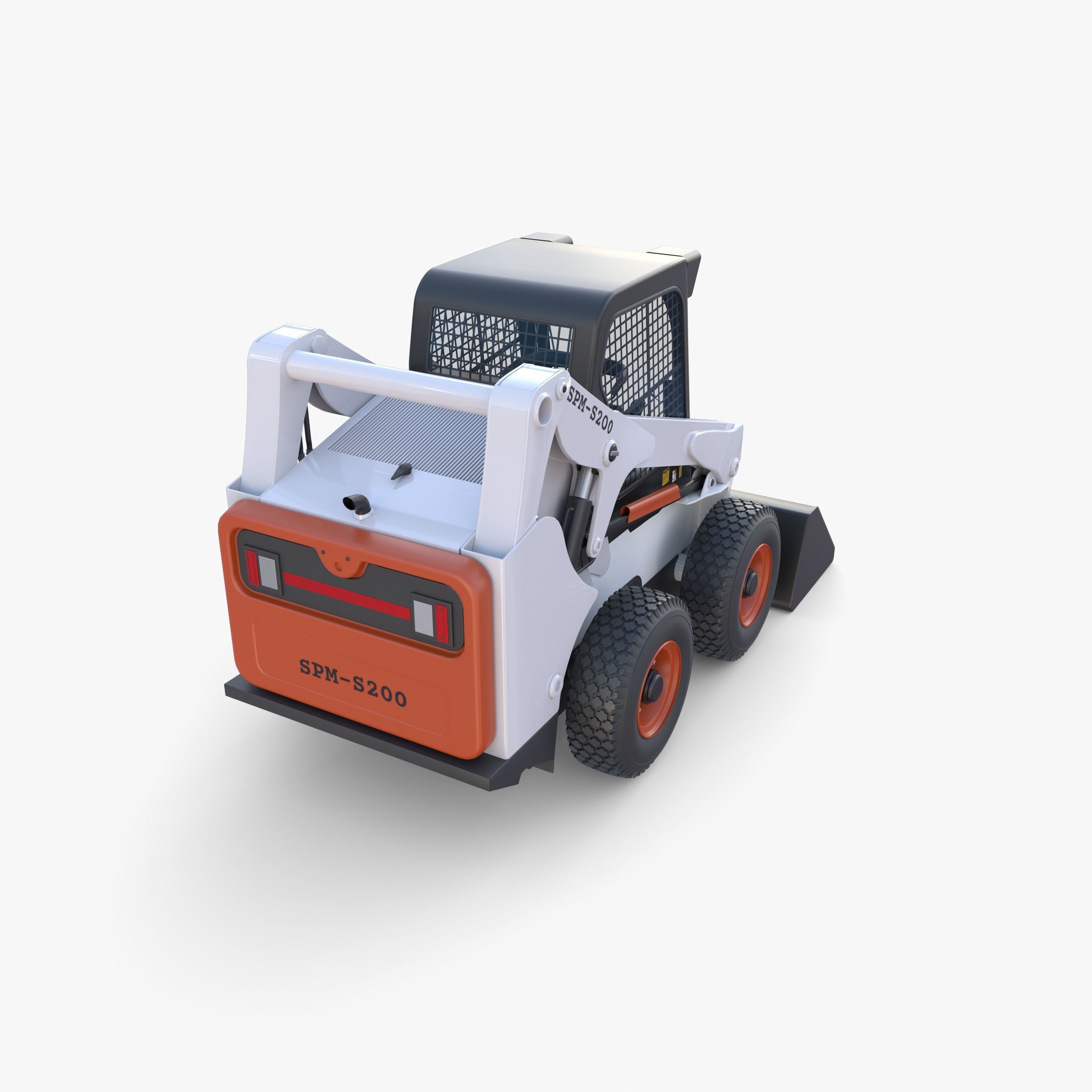 Skid steer loader V1 3D model_11