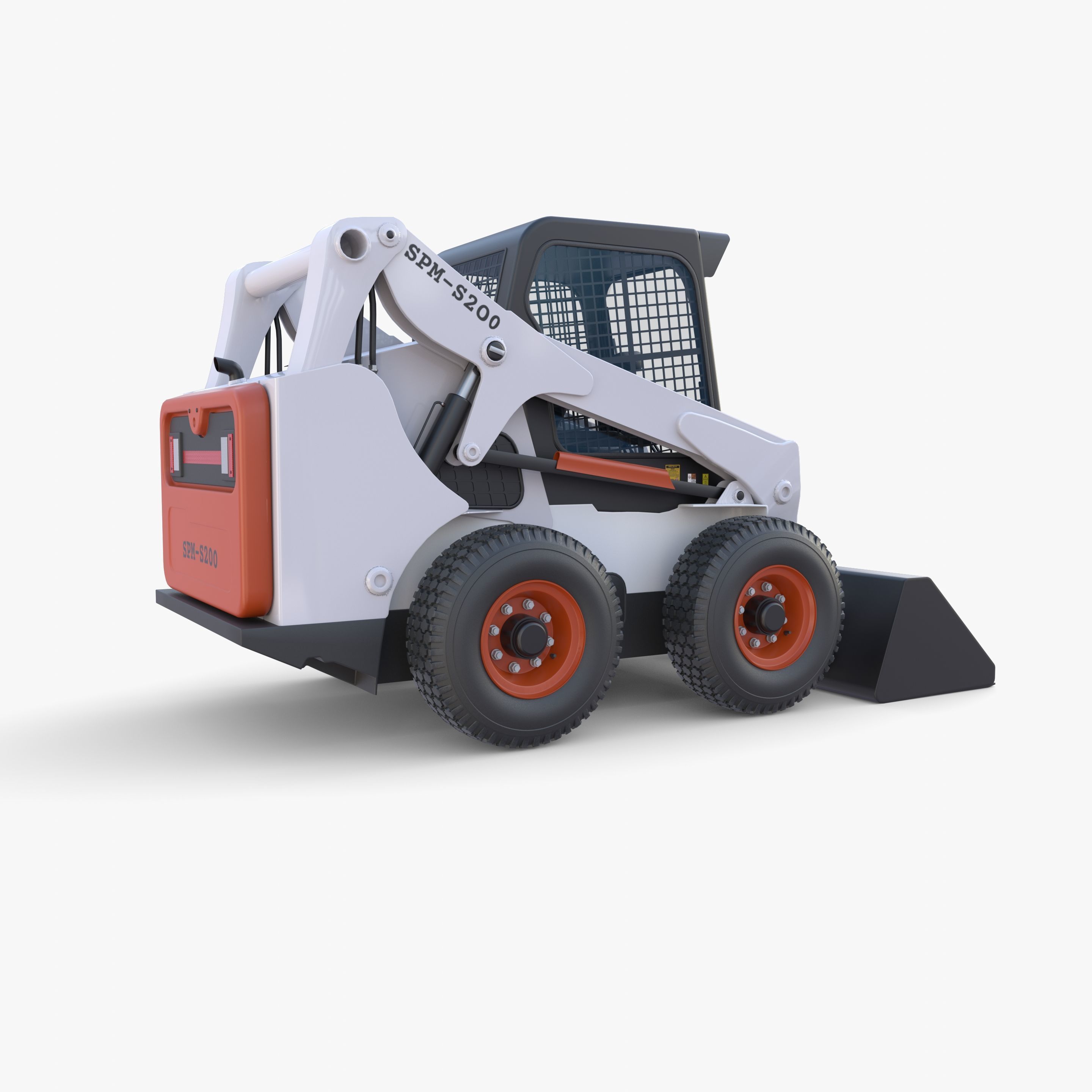 Skid steer loader V1 3D model_2
