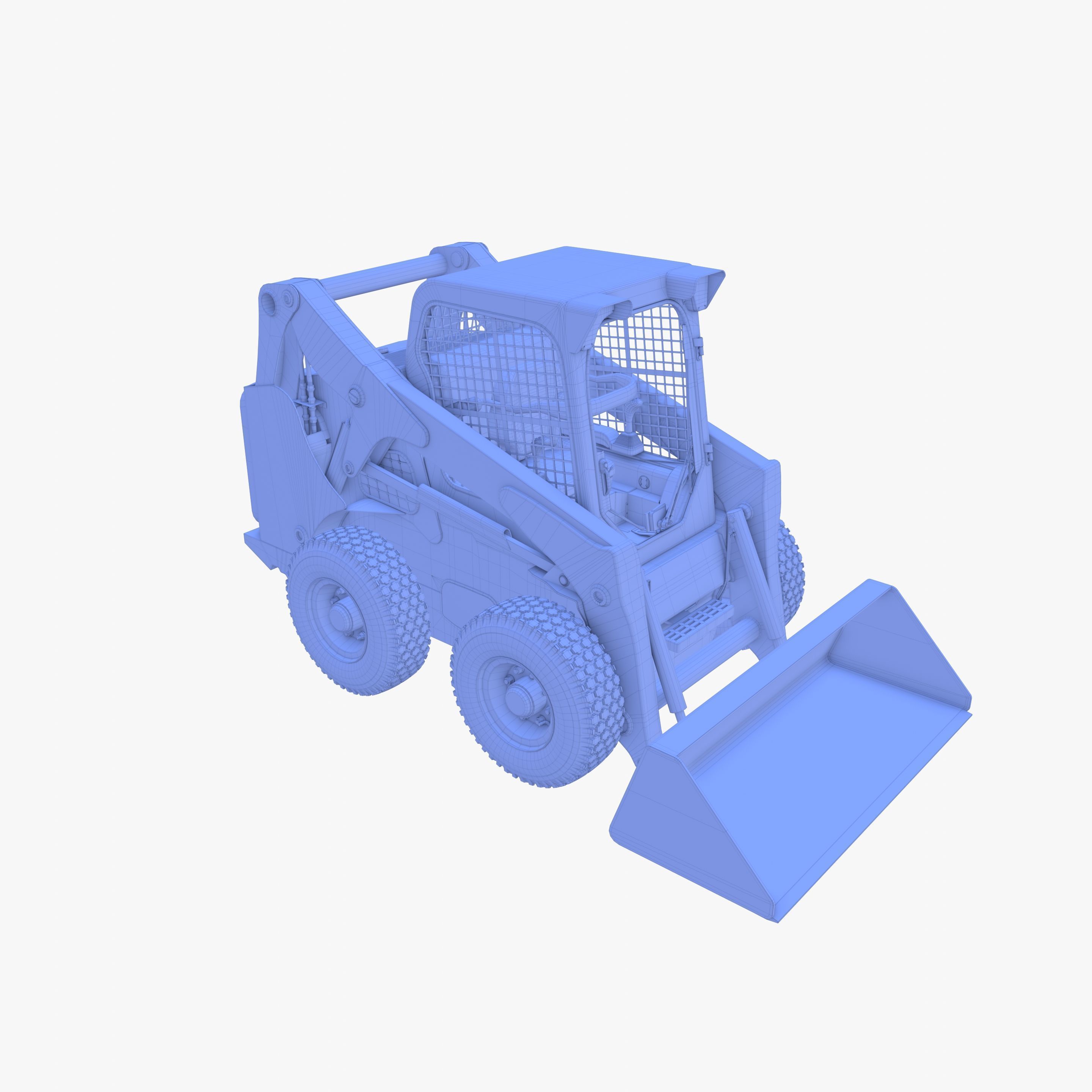 Skid steer loader V1 3D model_26