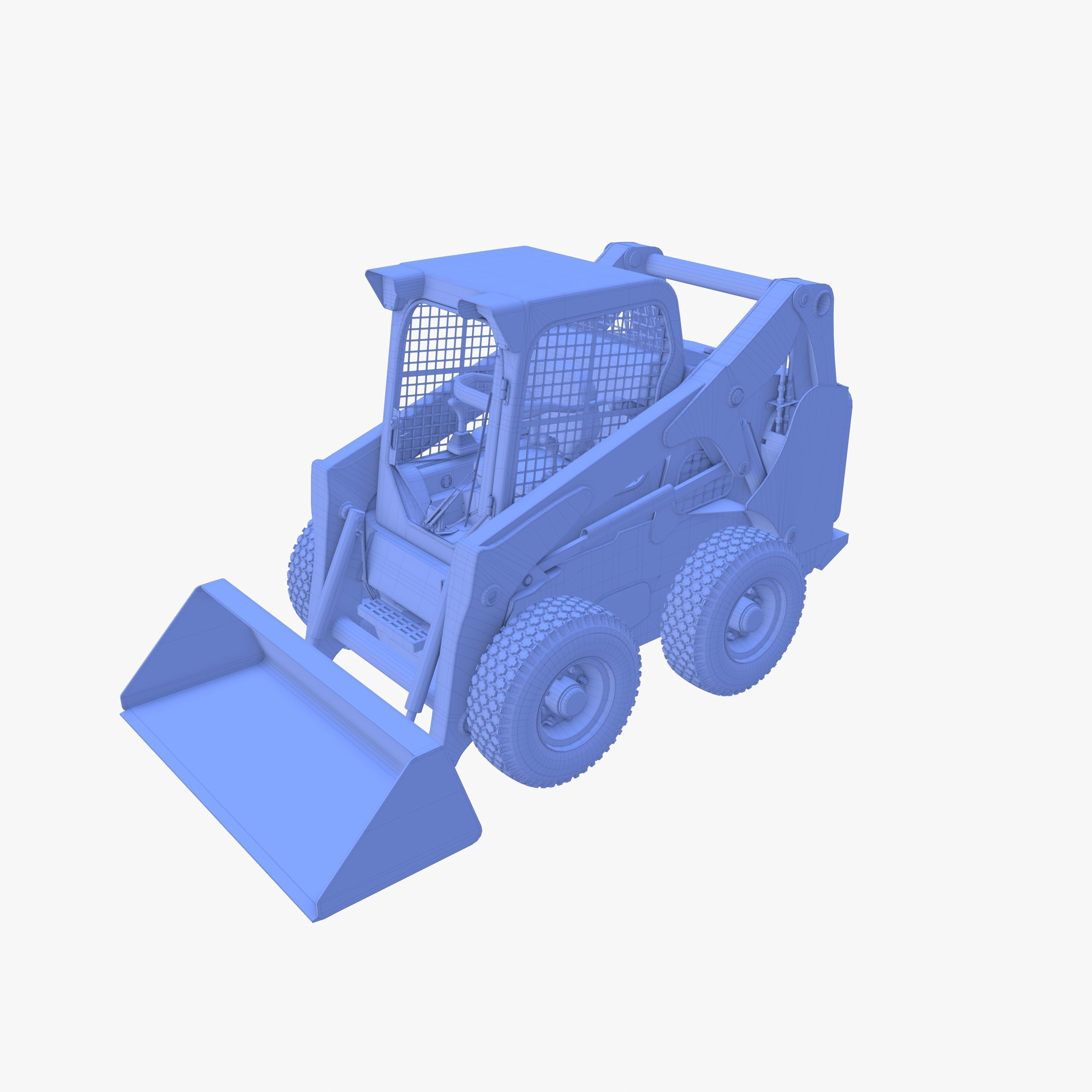 Skid steer loader V1 3D model_29