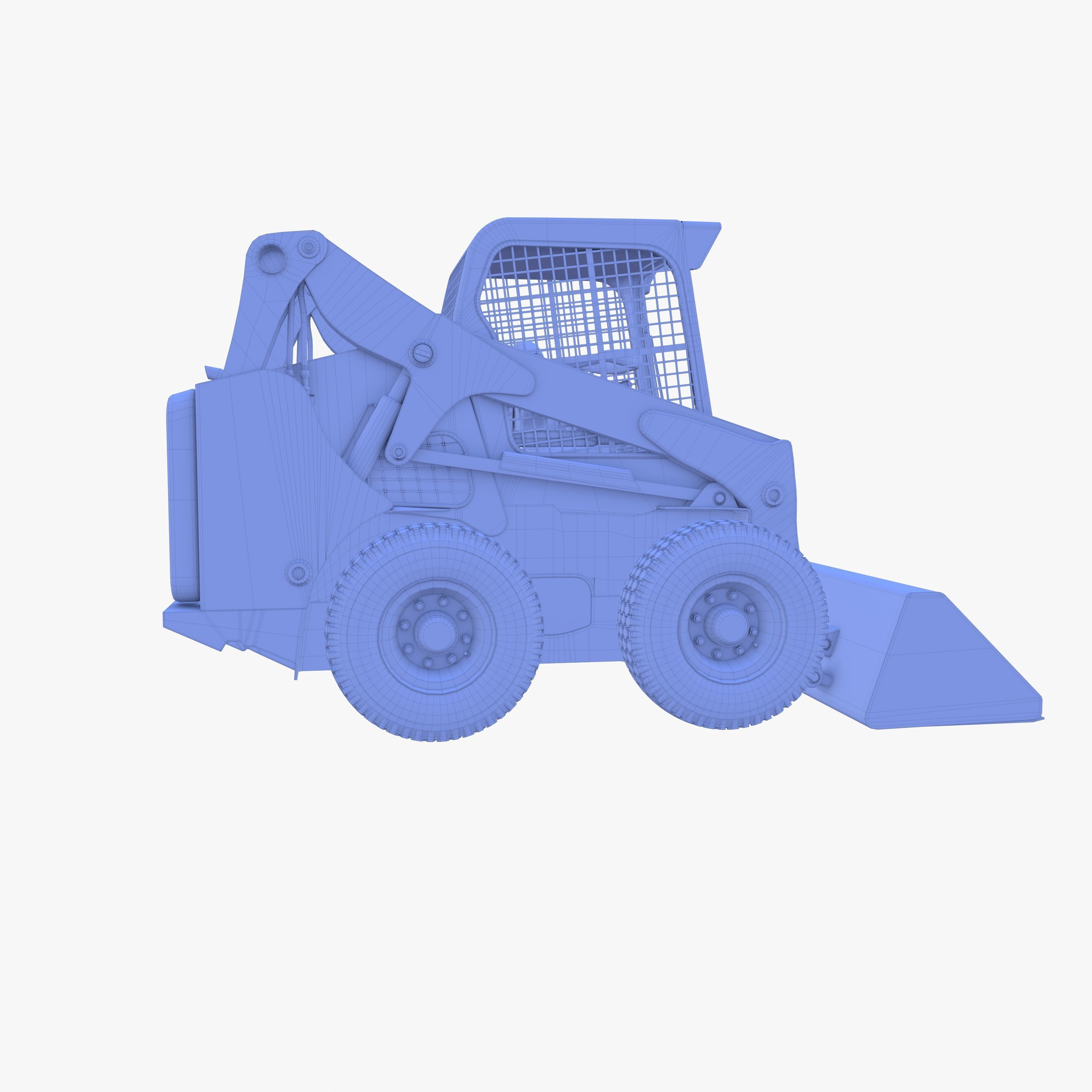 Skid steer loader V1 3D model_22