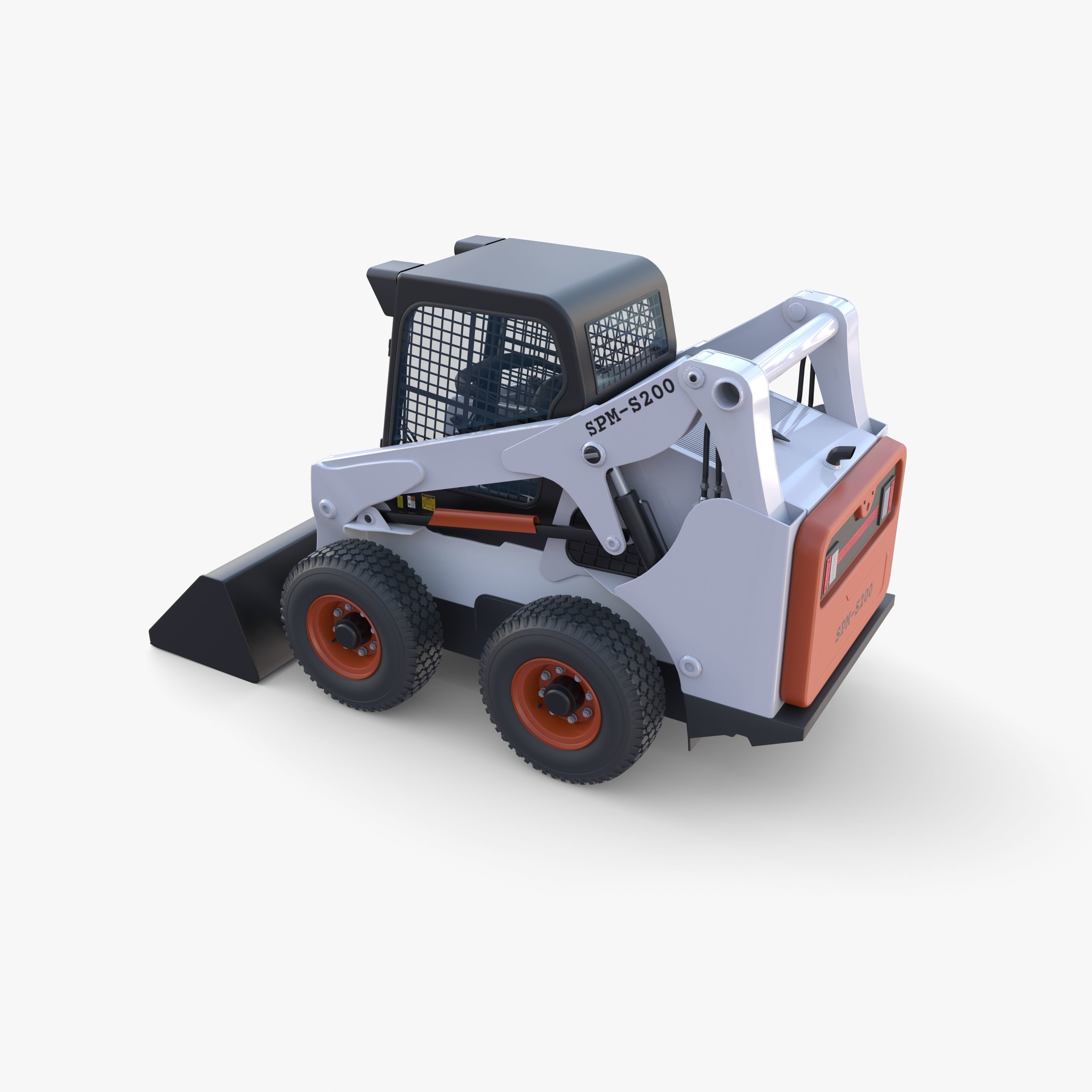 Skid steer loader V1 3D model_18