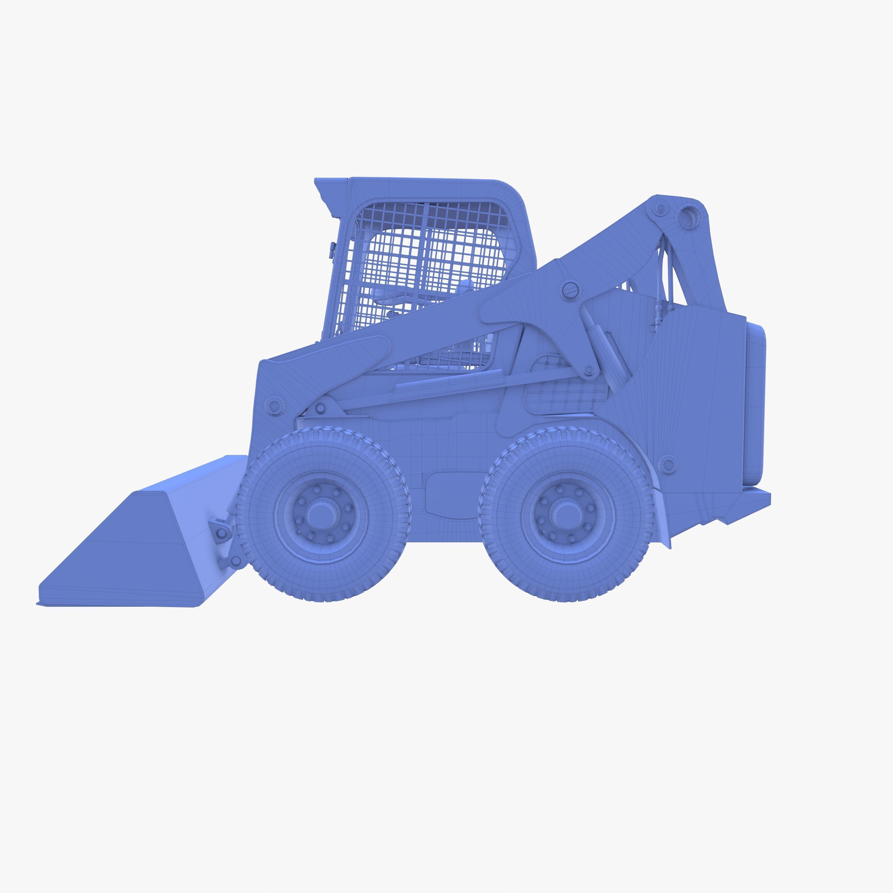 Skid steer loader V1 3D model_25