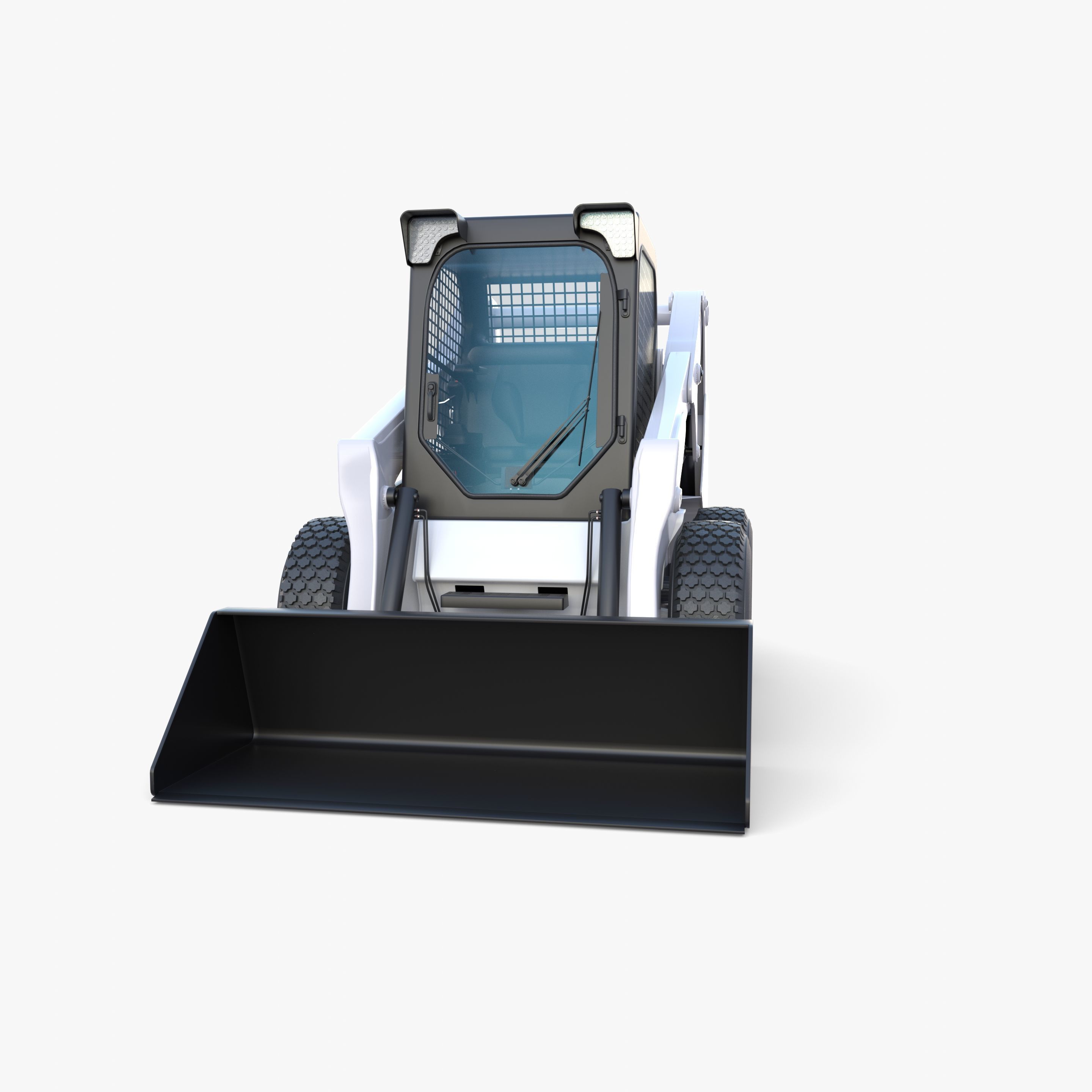 Skid steer loader V1 3D model_6