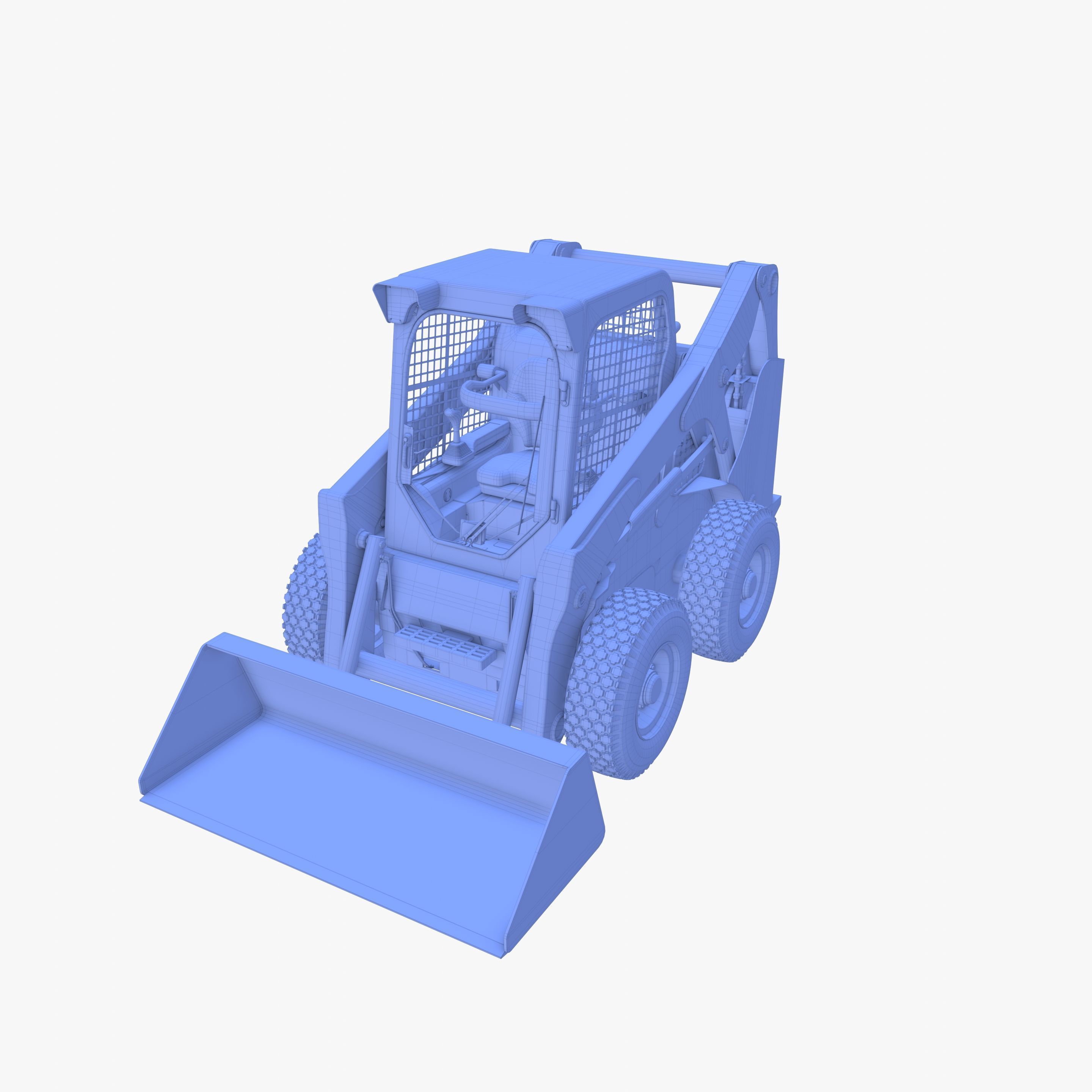 Skid steer loader V1 3D model_28