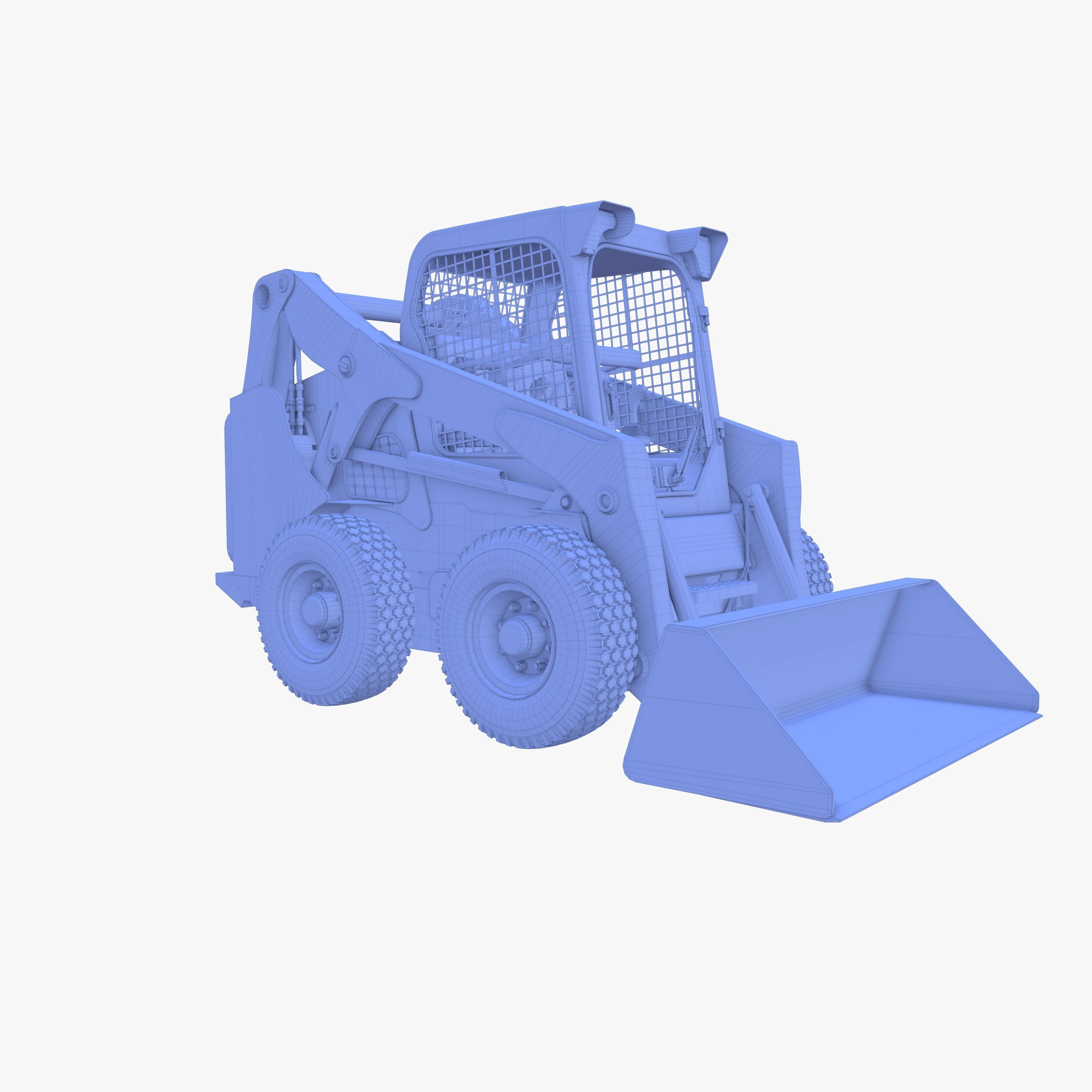 Skid steer loader V1 3D model_24